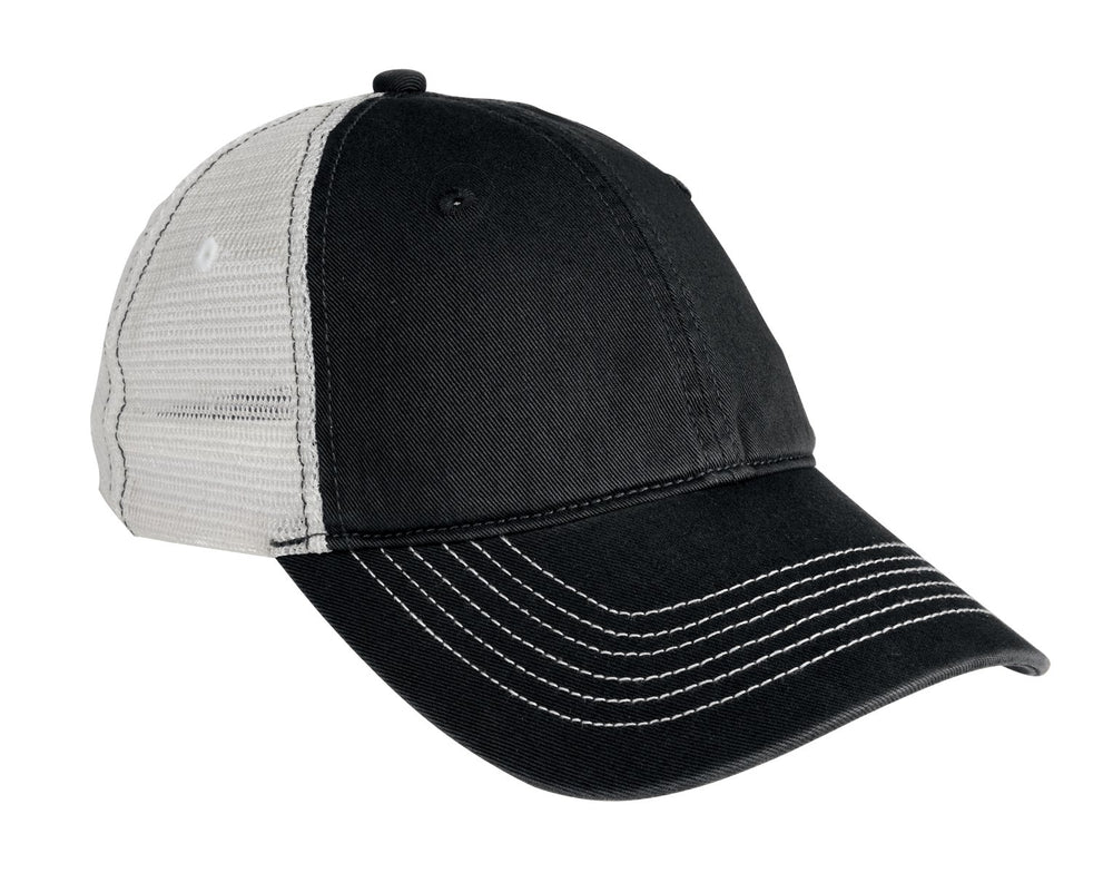 District® Mesh Back Cap - Black/ White - OSFA
