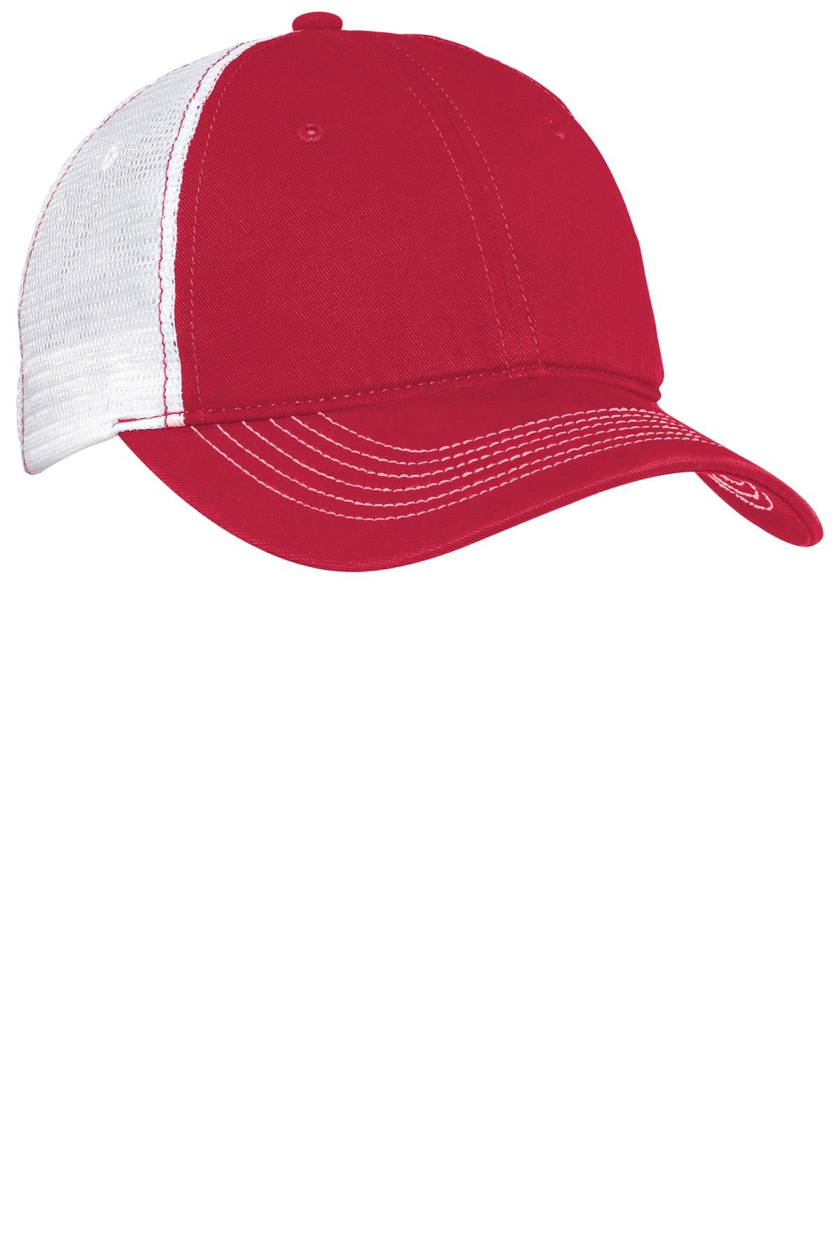 District® Mesh Back Cap - Red/ White - OSFA