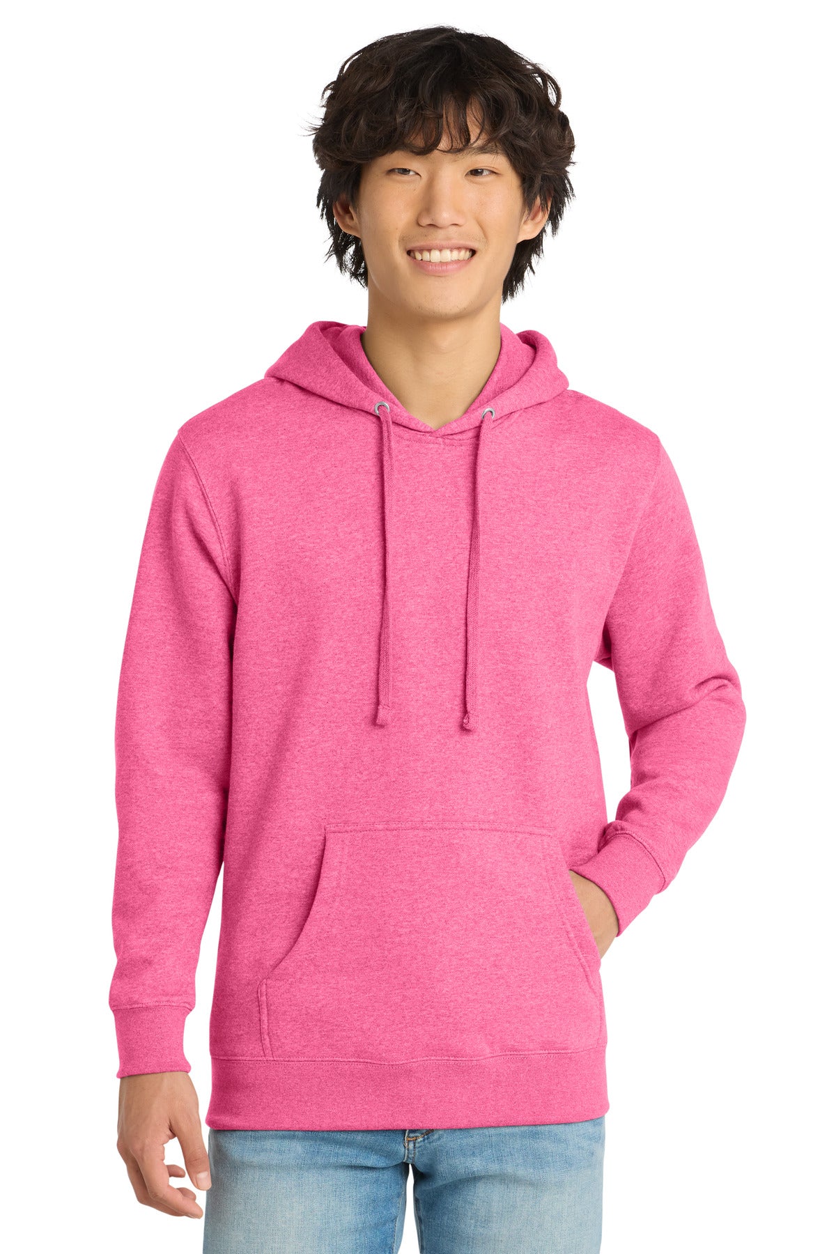 District® V.I.T.™ Fleece Hoodie - Awareness Pink Heather - 2XL