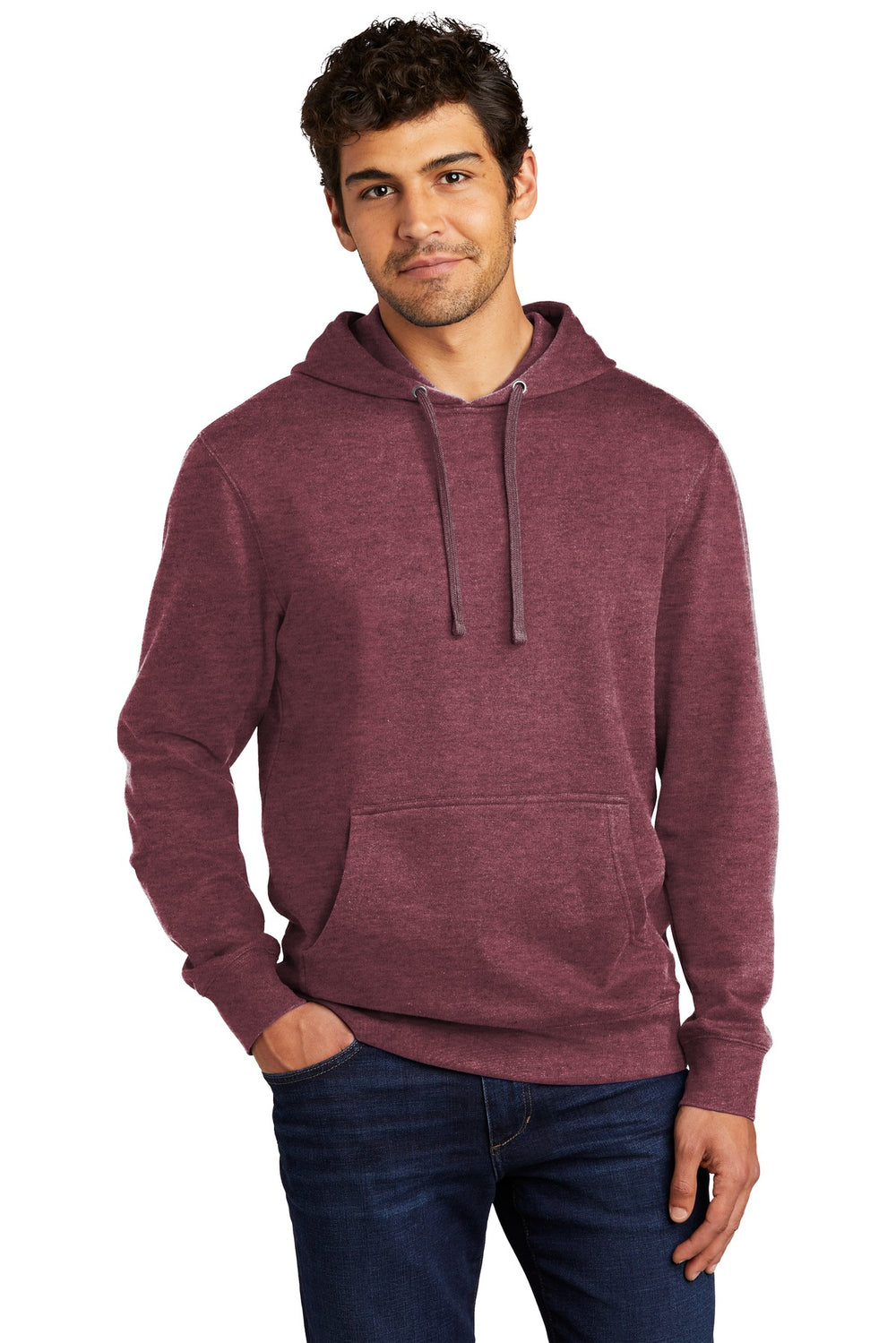 District® V.I.T.™ Fleece Hoodie - Heathered Cardinal - XS