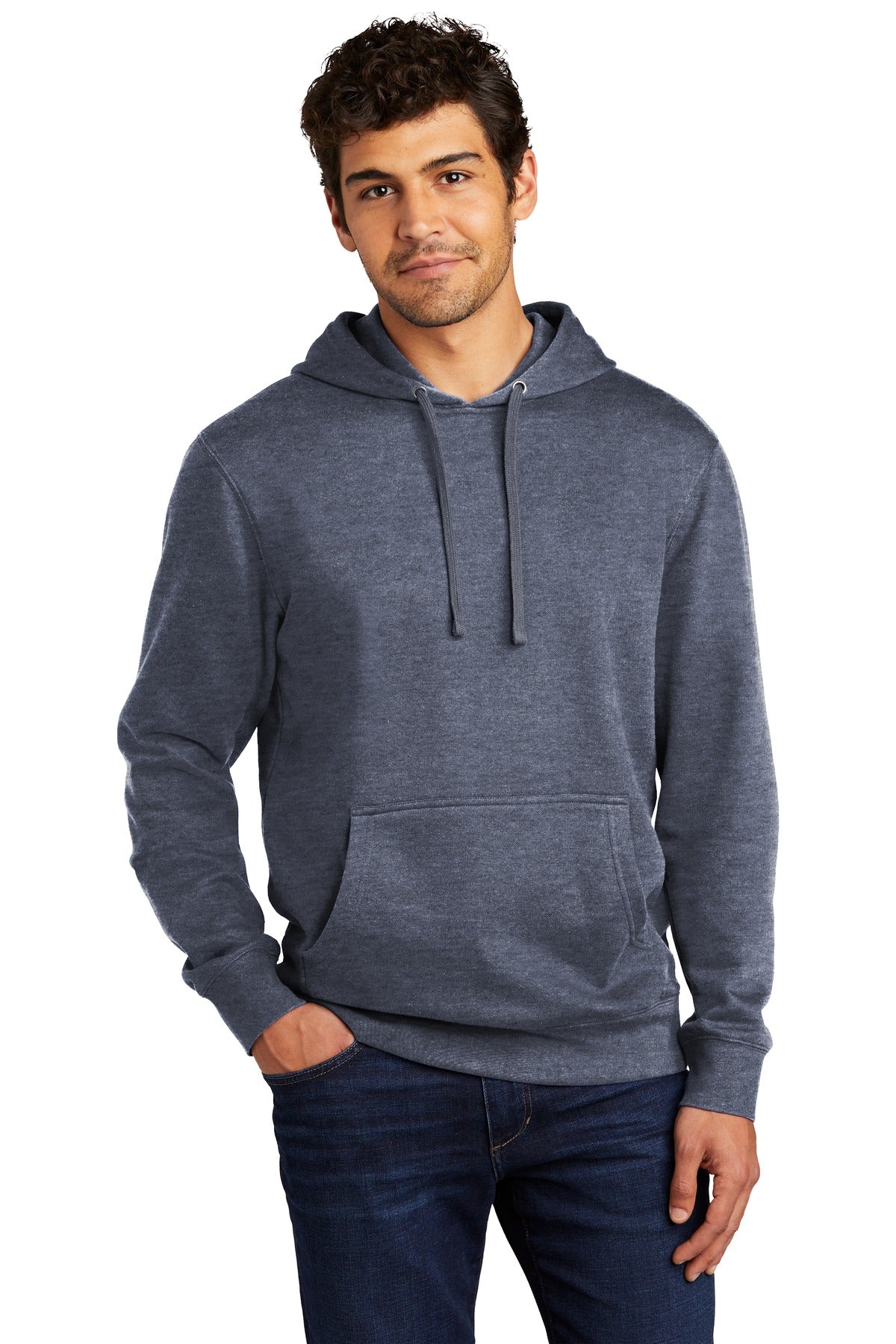 District® V.I.T.™ Fleece Hoodie - Heathered Navy - XS
