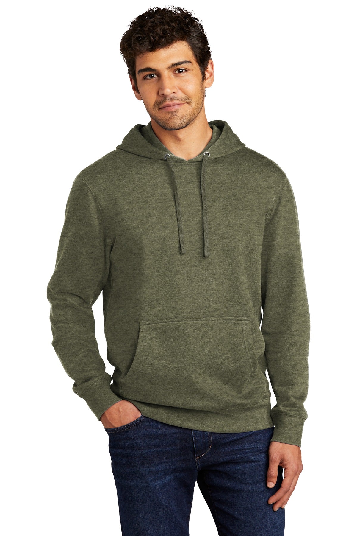 District® V.I.T.™ Fleece Hoodie - Heathered Olive - XS