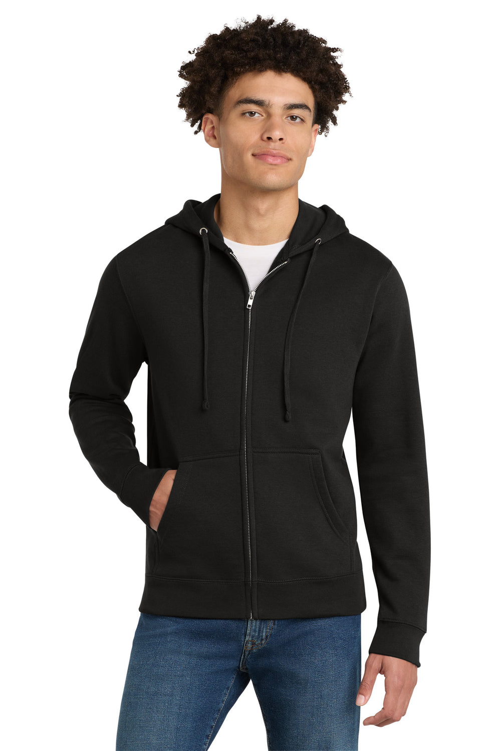 District® V.I.T.™ Fleece Full-Zip Hoodie - Black - XS