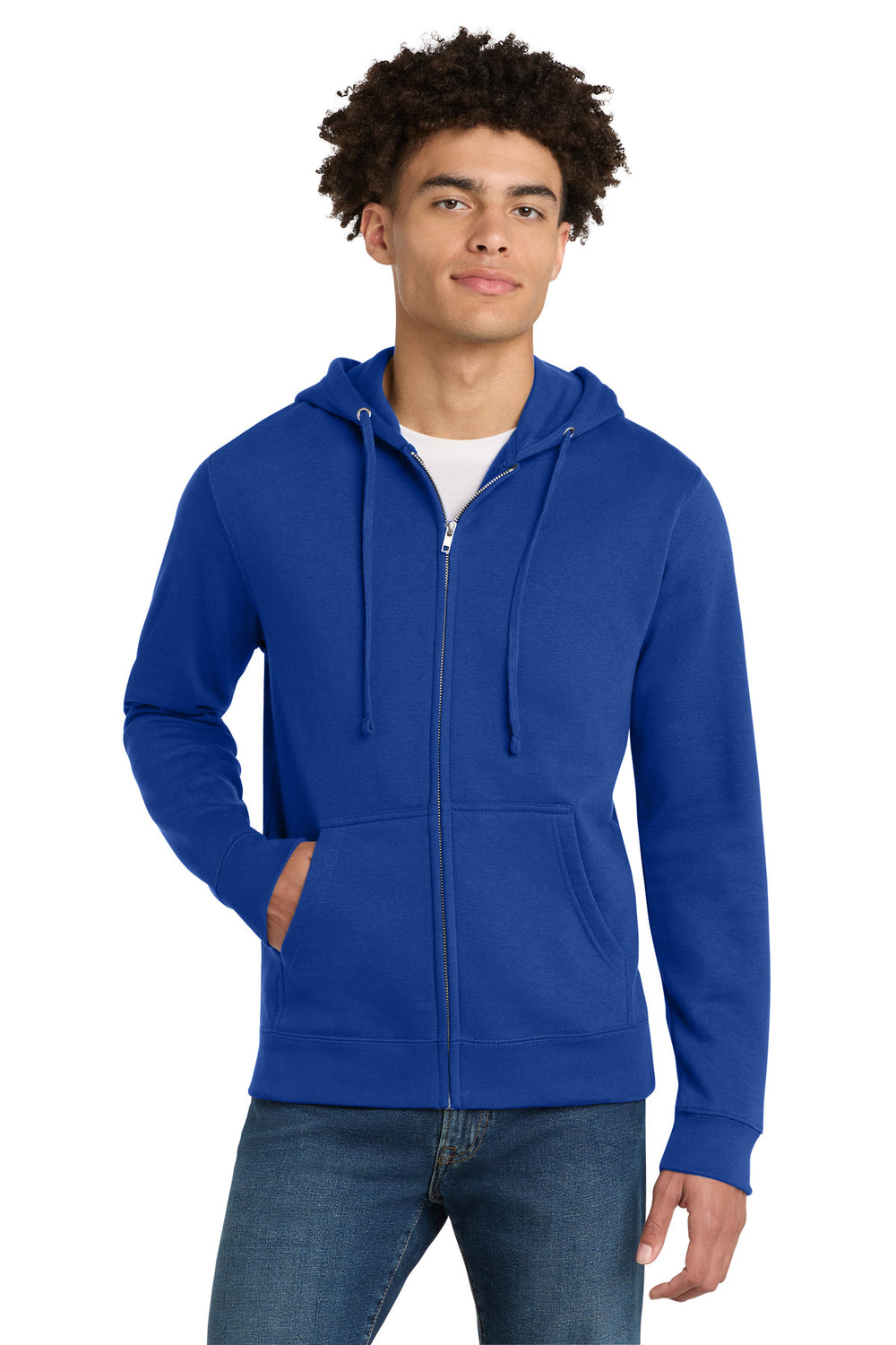 District® V.I.T.™ Fleece Full-Zip Hoodie - Deep Royal - XS