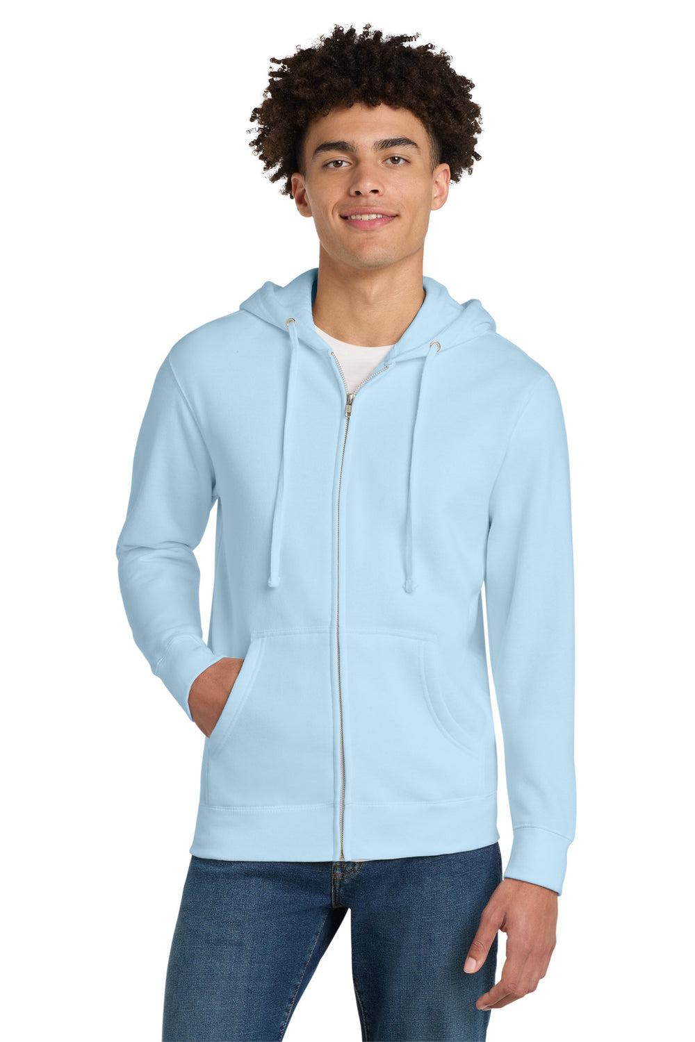 District® V.I.T.™ Fleece Full-Zip Hoodie - Ice Blue - XS