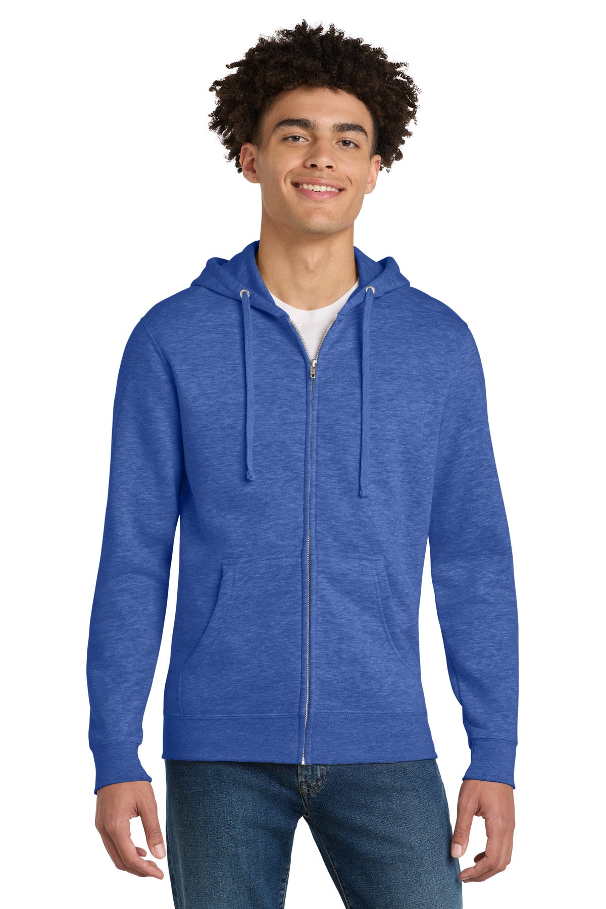District® V.I.T.™ Fleece Full-Zip Hoodie - Royal Frost - XS