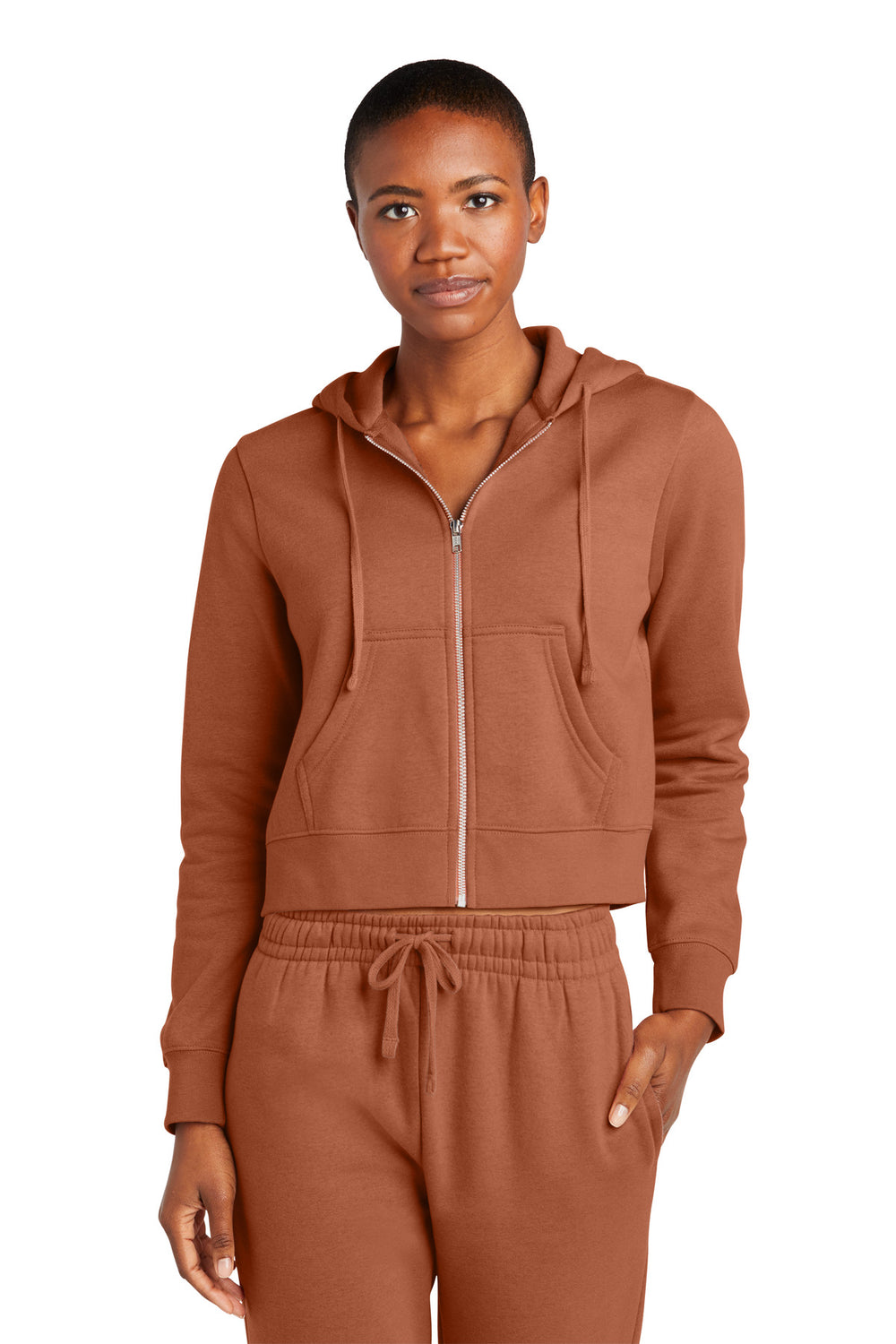 District® Women’s V.I.T.™ Fleece Full-Zip Hoodie - Desert Rose - XS
