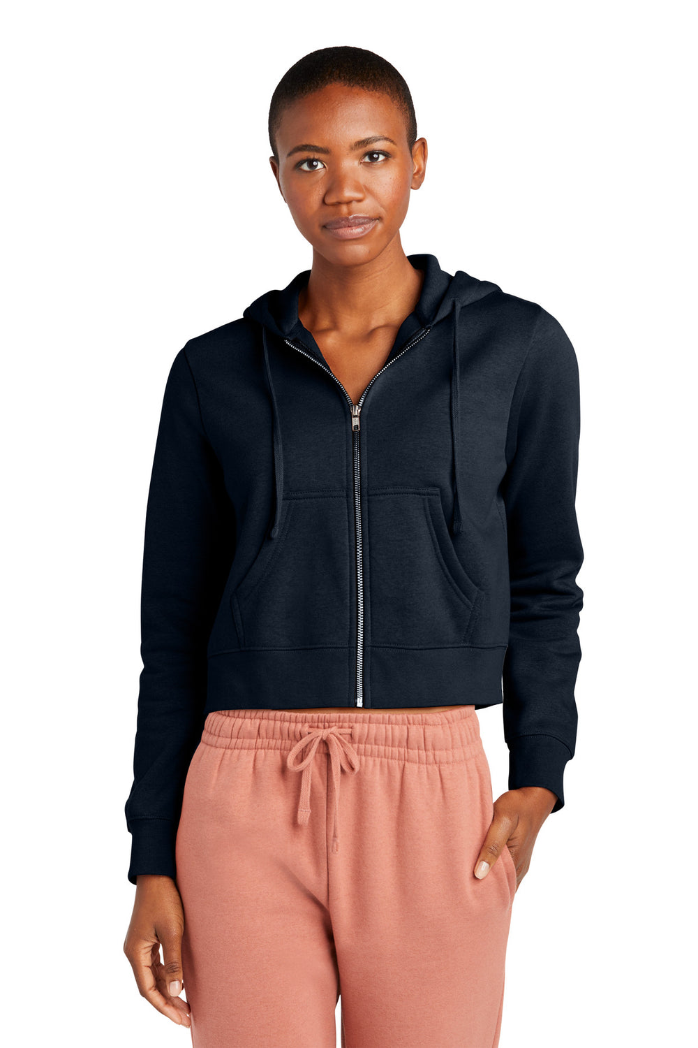 District® Women’s V.I.T.™ Fleece Full-Zip Hoodie - New Navy - XS