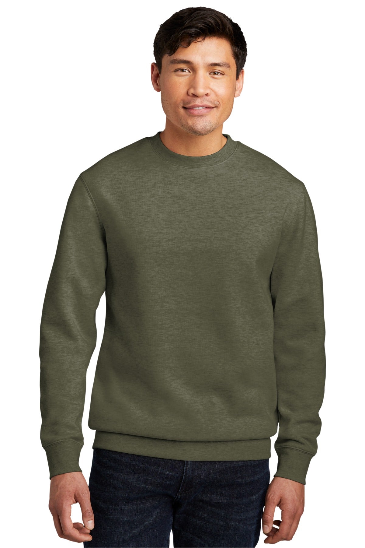 District® V.I.T.™ Fleece Crew - Heathered Olive - XS