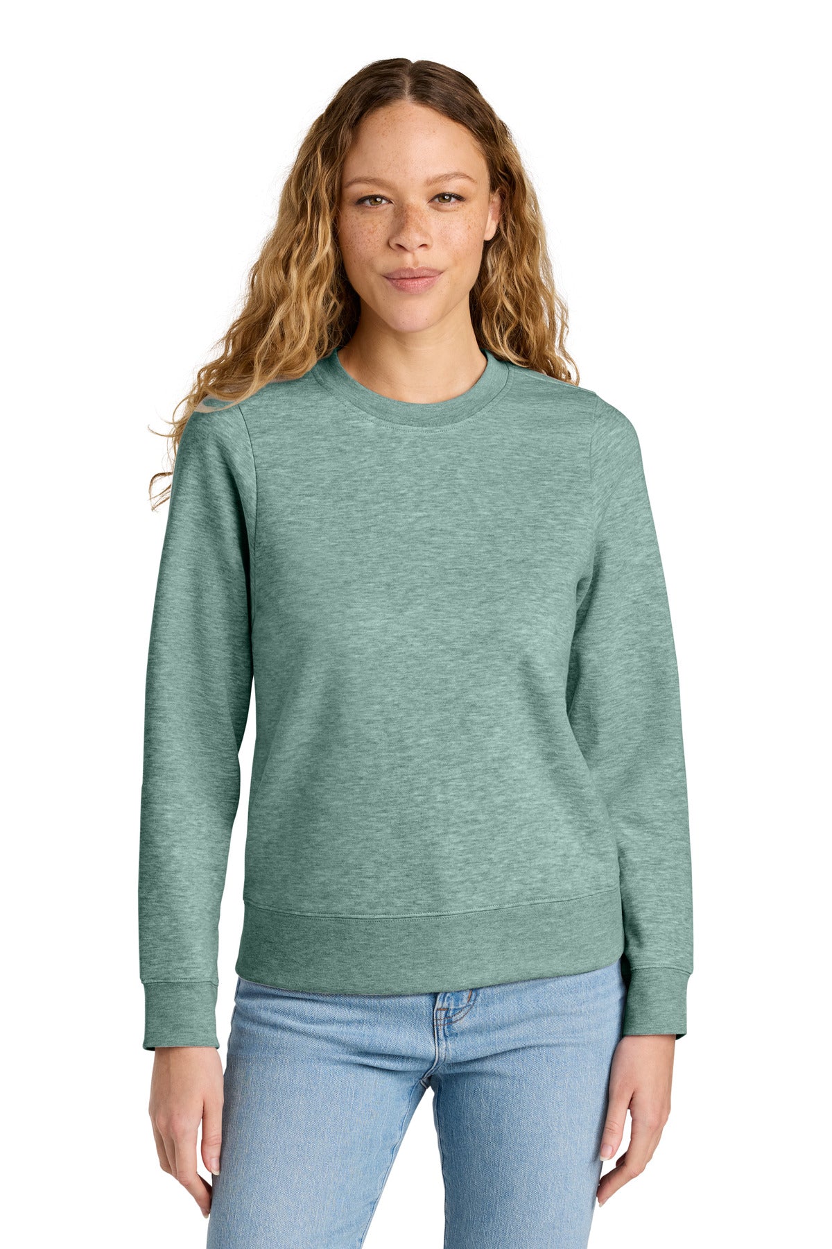 District® Women’s V.I.T.™ Fleece Crew - Heathered Dusty Sage - S