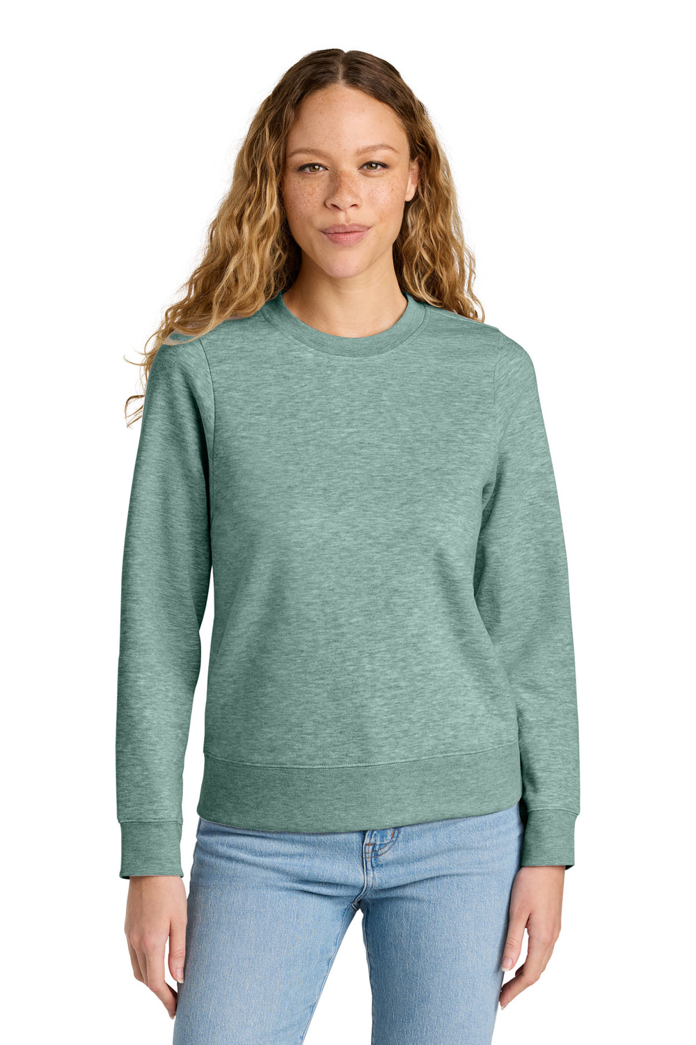 District® Women’s V.I.T.™ Fleece Crew - Heathered Dusty Sage - S