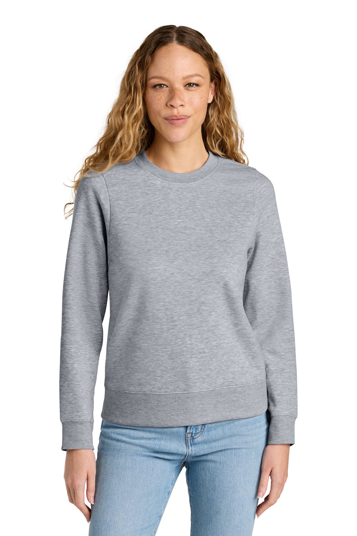 District® Women’s V.I.T.™ Fleece Crew - Light Heather Grey - XS