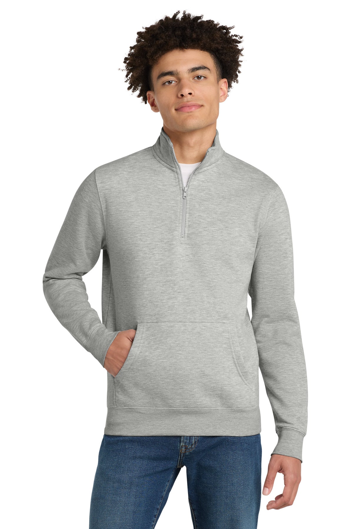 District® V.I.T.™ Fleece 1/4-Zip - Light Heather Grey - XS