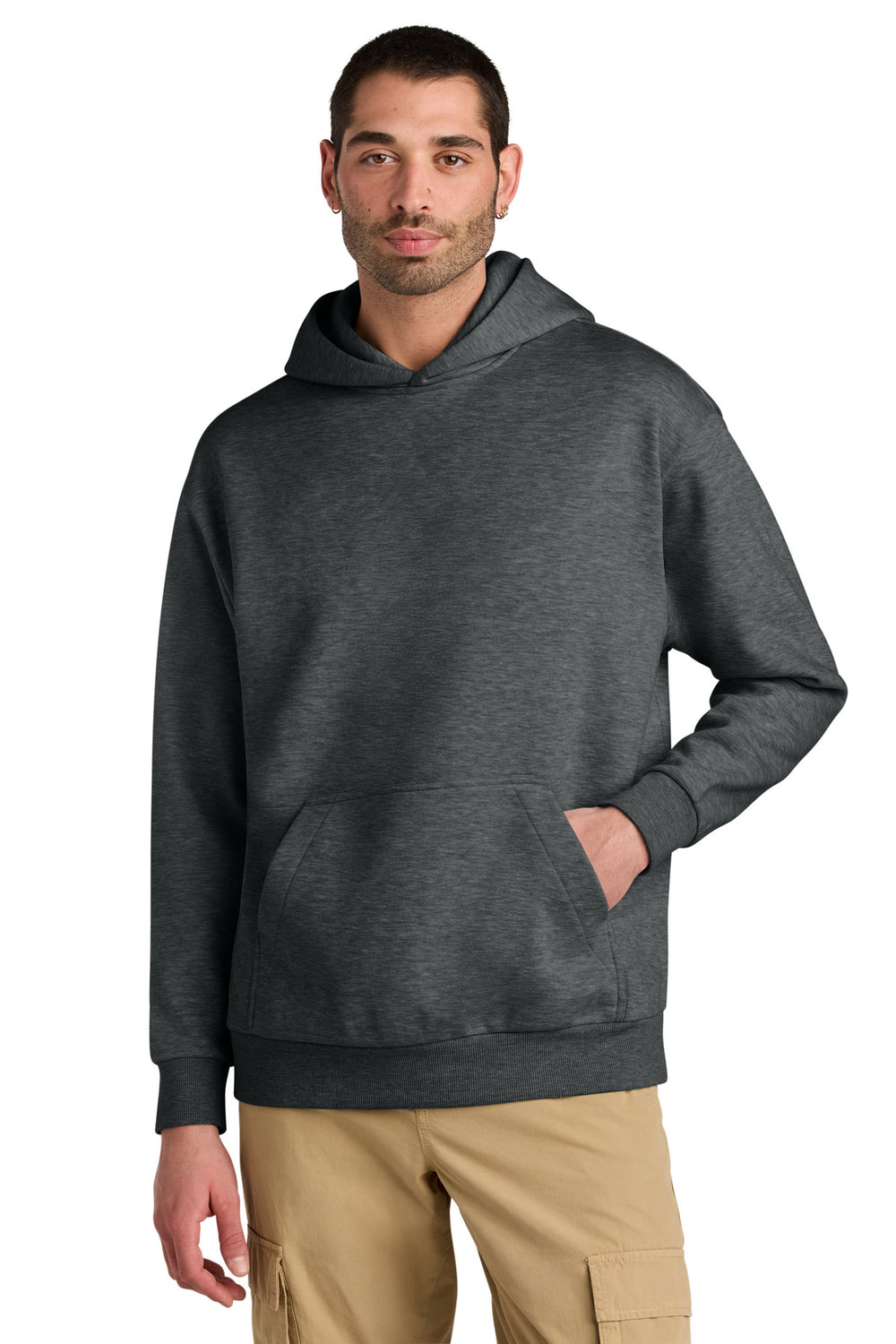 District® V.I.T.™ Heavyweight Fleece Hoodie - Heathered Charcoal - XS