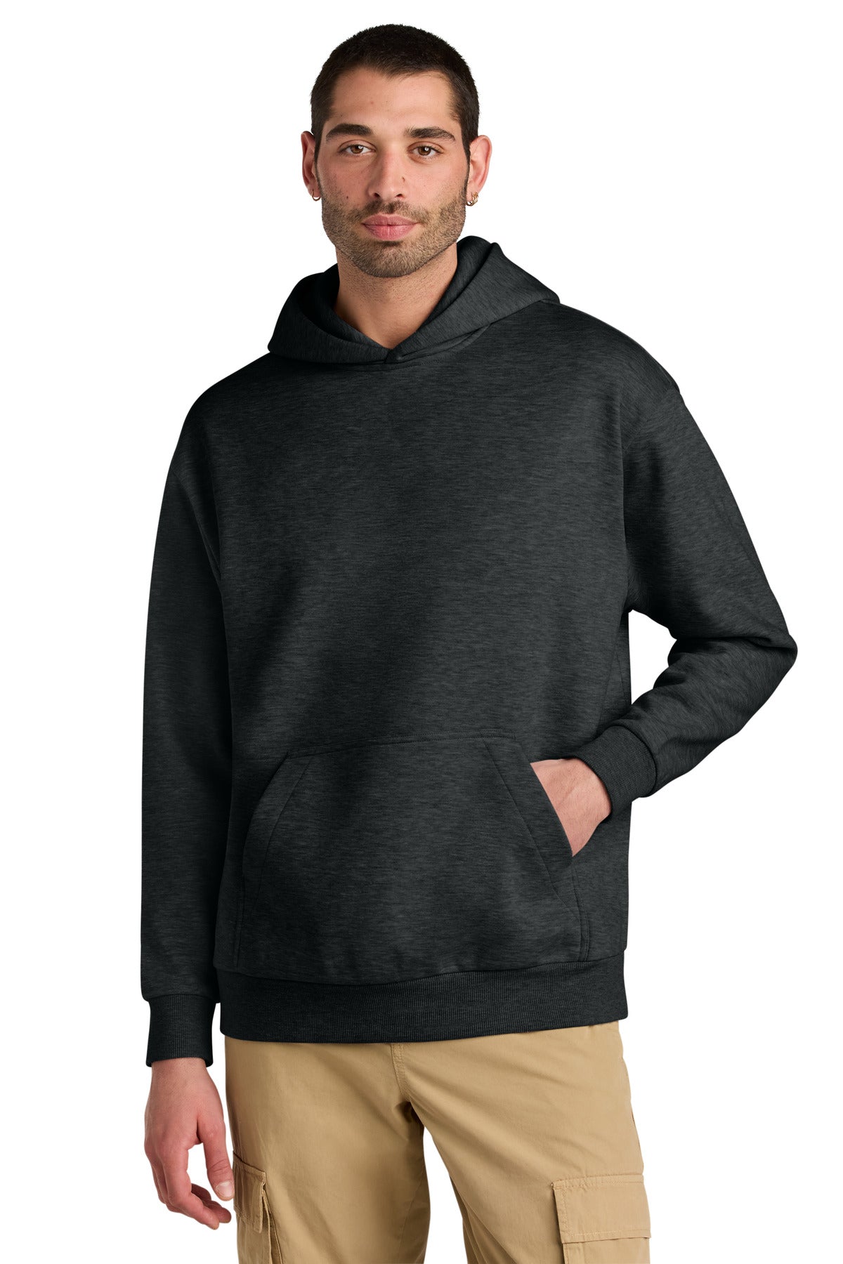 District® V.I.T.™ Heavyweight Fleece Hoodie - Jet Black Heather - XS