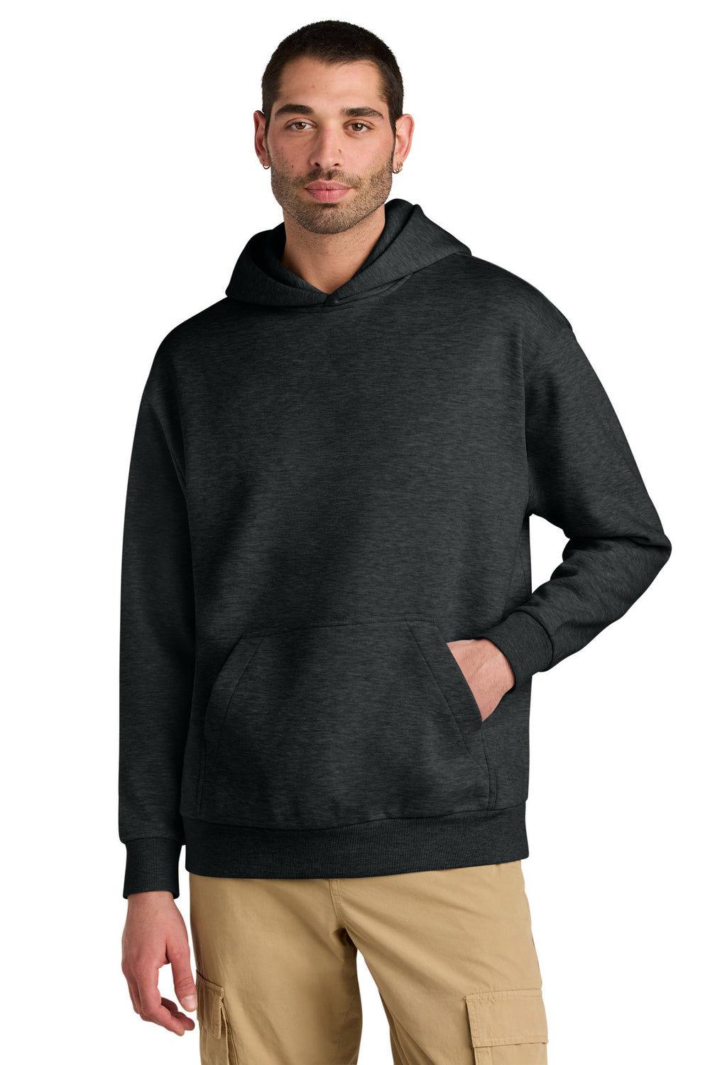 District® V.I.T.™ Heavyweight Fleece Hoodie - Jet Black Heather - XS