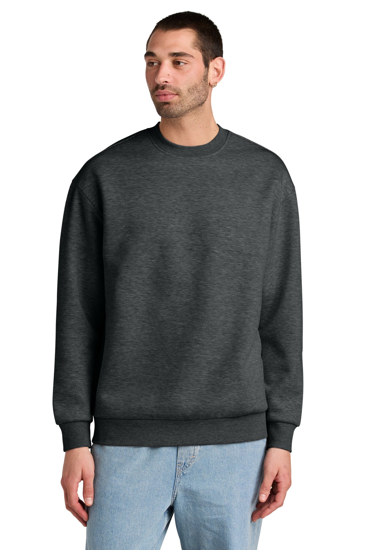 District® V.I.T.™ Heavyweight Fleece Crew - Heathered Charcoal - M