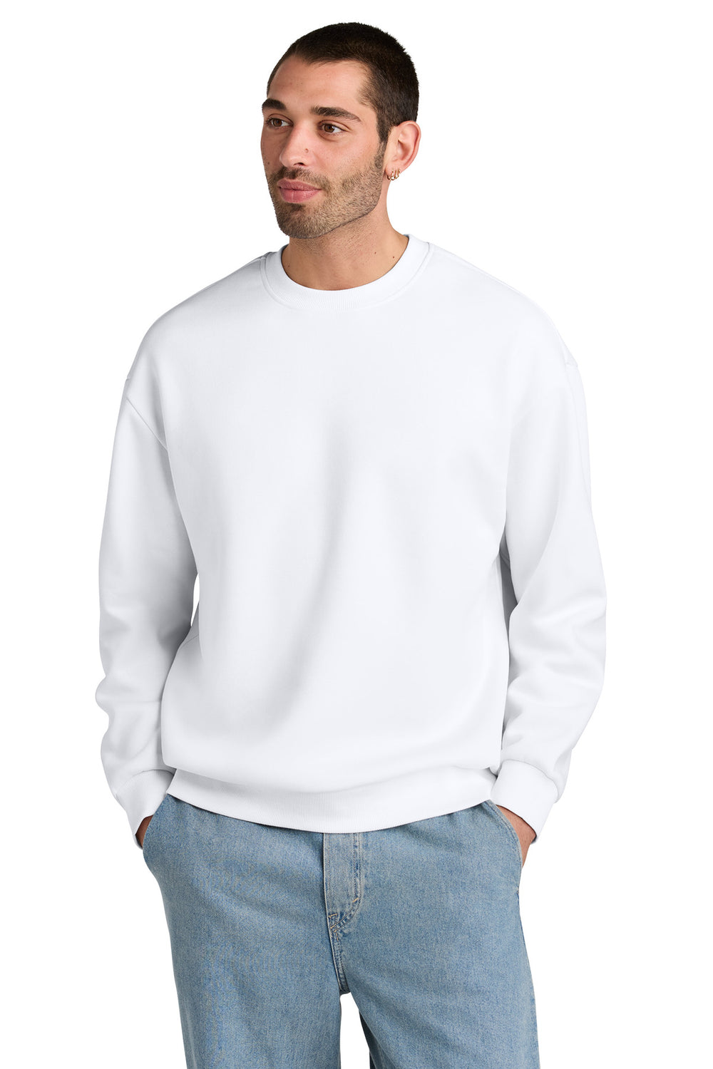 District® V.I.T.™ Heavyweight Fleece Crew - White - XS