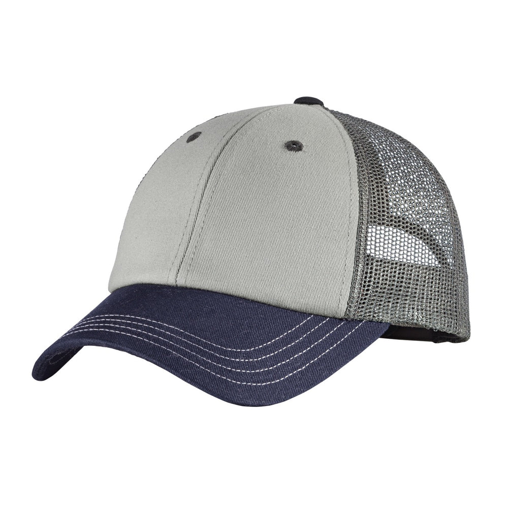 District ® Tri-Tone Mesh Back Cap - Chrome/ New Navy/ Charcoal - OSFA