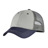 District ® Tri-Tone Mesh Back Cap - Chrome/ New Navy/ Charcoal - OSFA