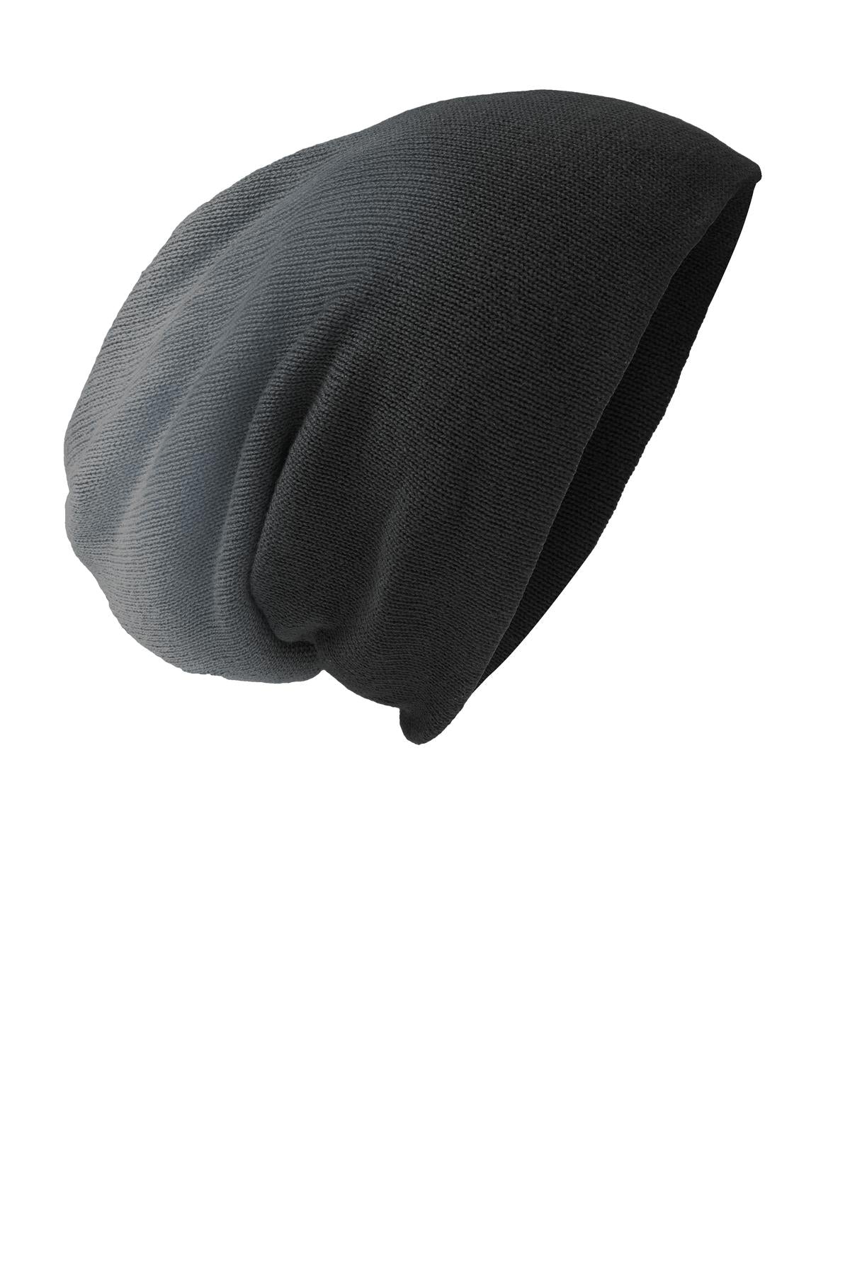 District ® Slouch Beanie - Black Dip Dye - OSFA