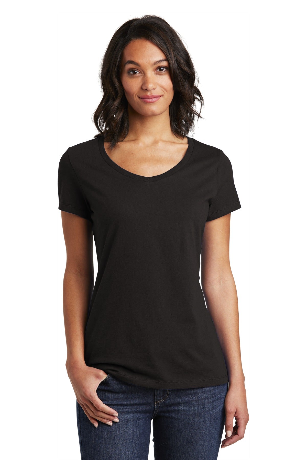 District ® Women’s Very Important Tee ® V-Neck - Black - XS