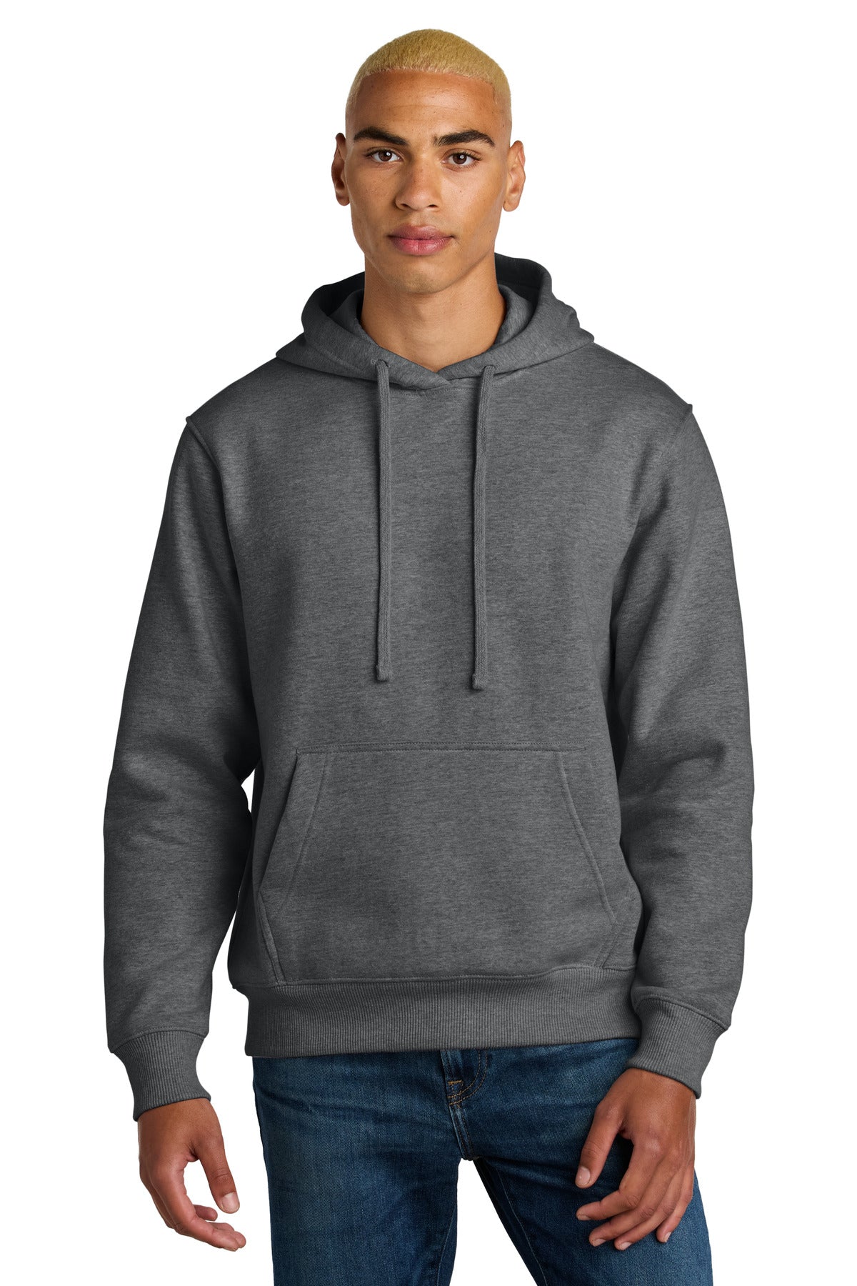 District® V.I.T.™ Super Heavyweight Fleece Hoodie - Heathered Charcoal - XS