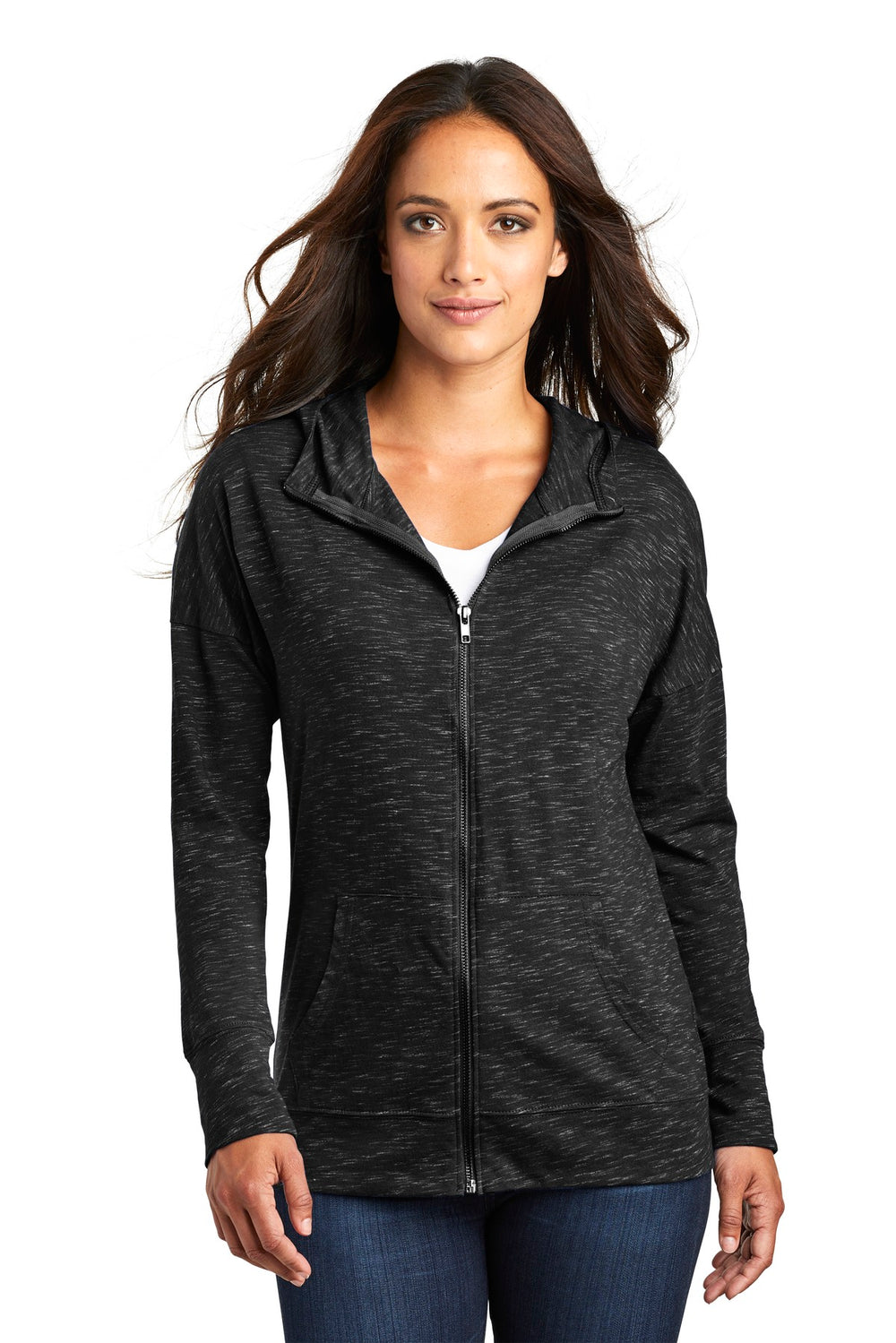 District ® Women’s Medal Full-Zip Hoodie - Black - XS