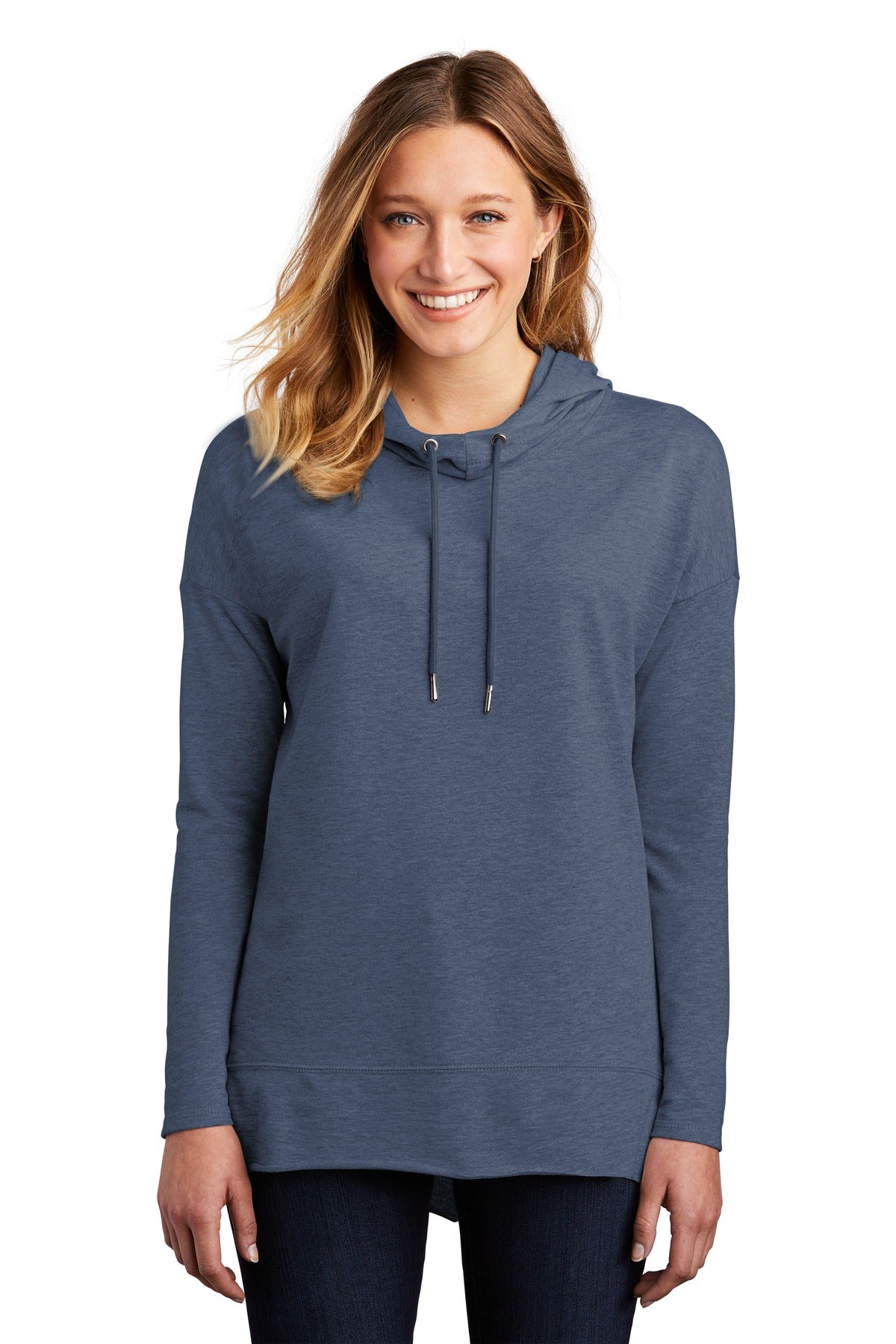 District ® Women’s Featherweight French Terry ™ Hoodie - Washed Indigo - XS