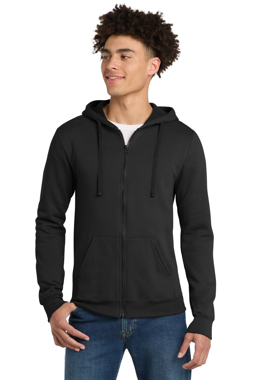 District ® The Concert Fleece ® Full-Zip Hoodie - Black - XS