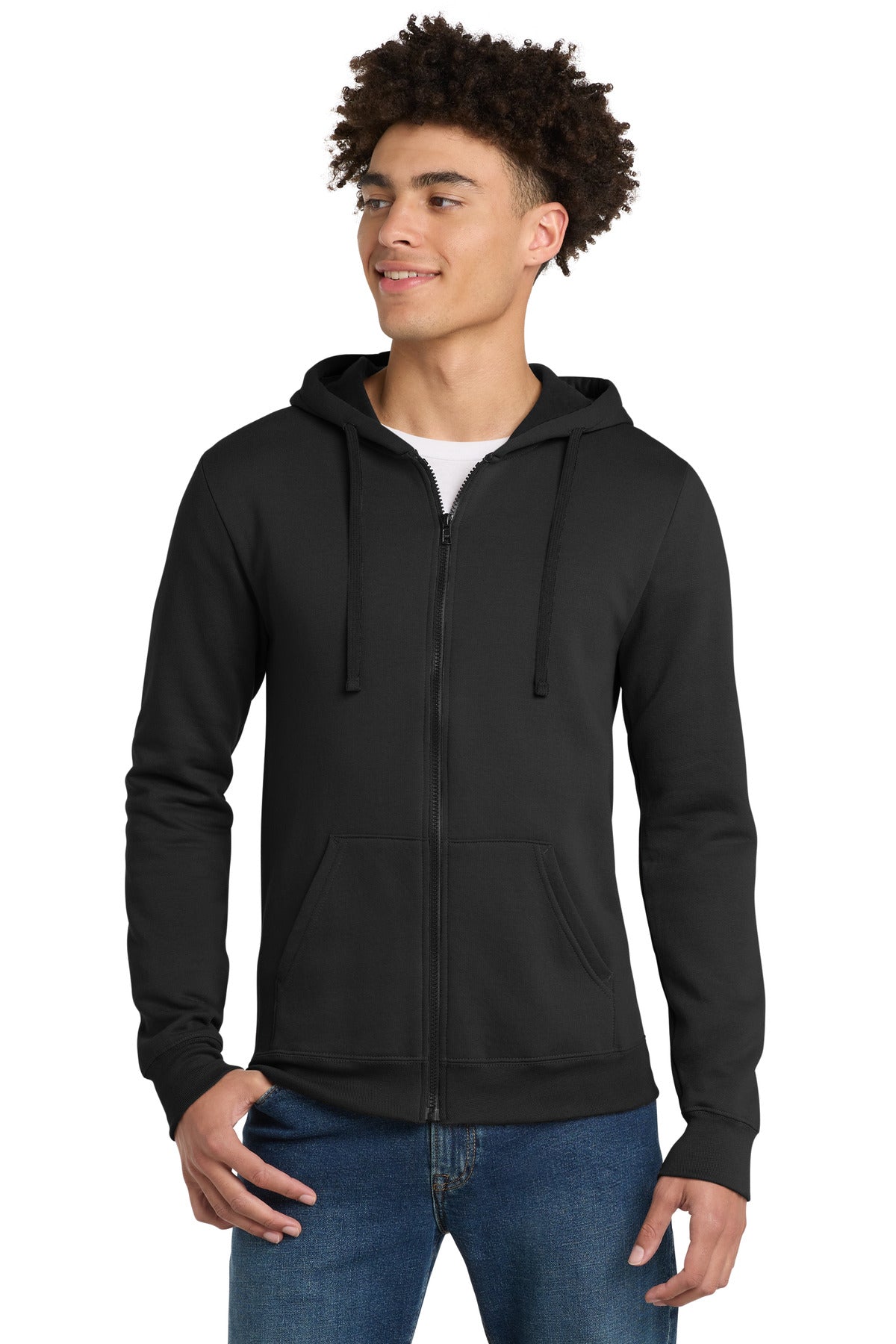 District ® The Concert Fleece ® Full-Zip Hoodie - Black - XS