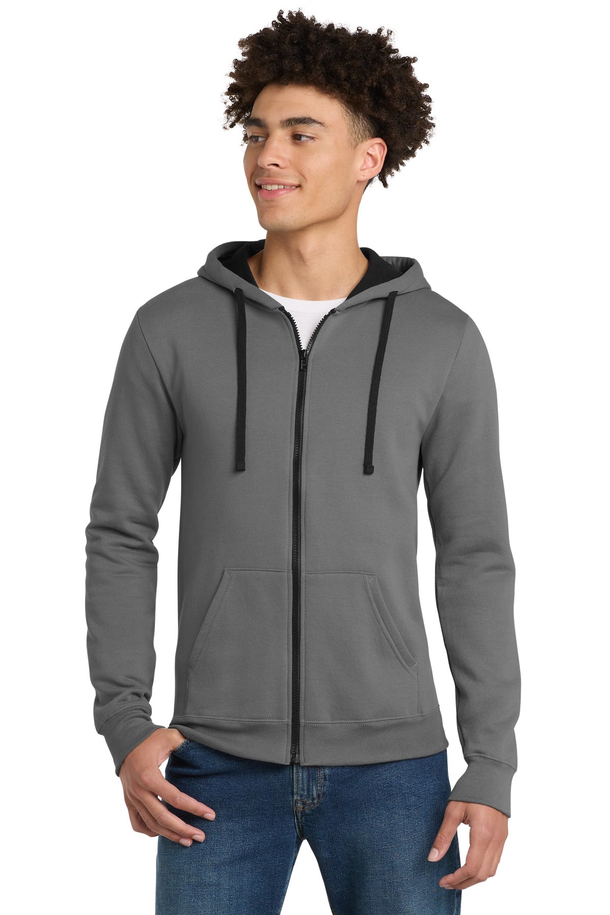 District ® The Concert Fleece ® Full-Zip Hoodie - Grey - XS