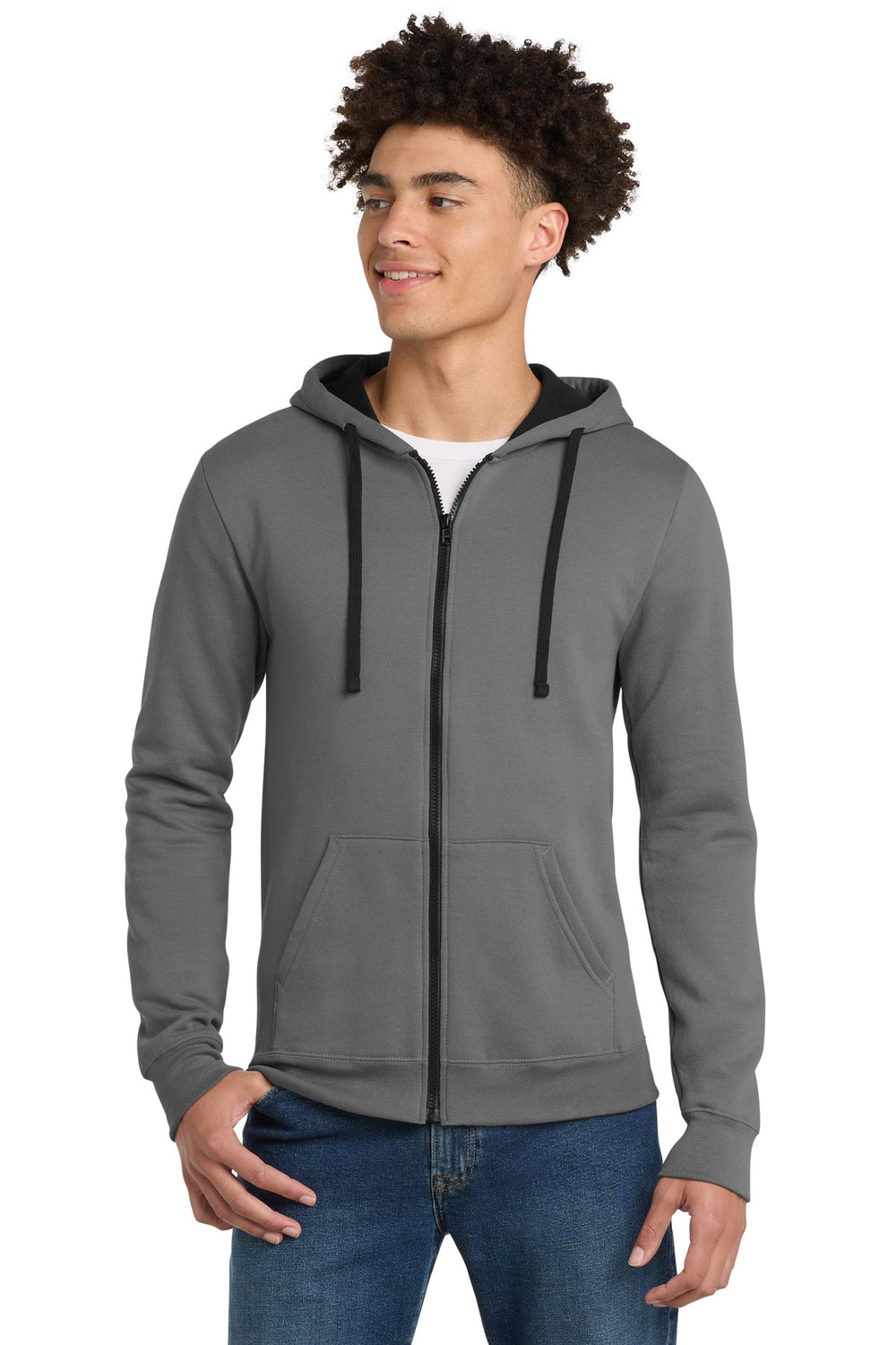District ® The Concert Fleece ® Full-Zip Hoodie - Grey - XS
