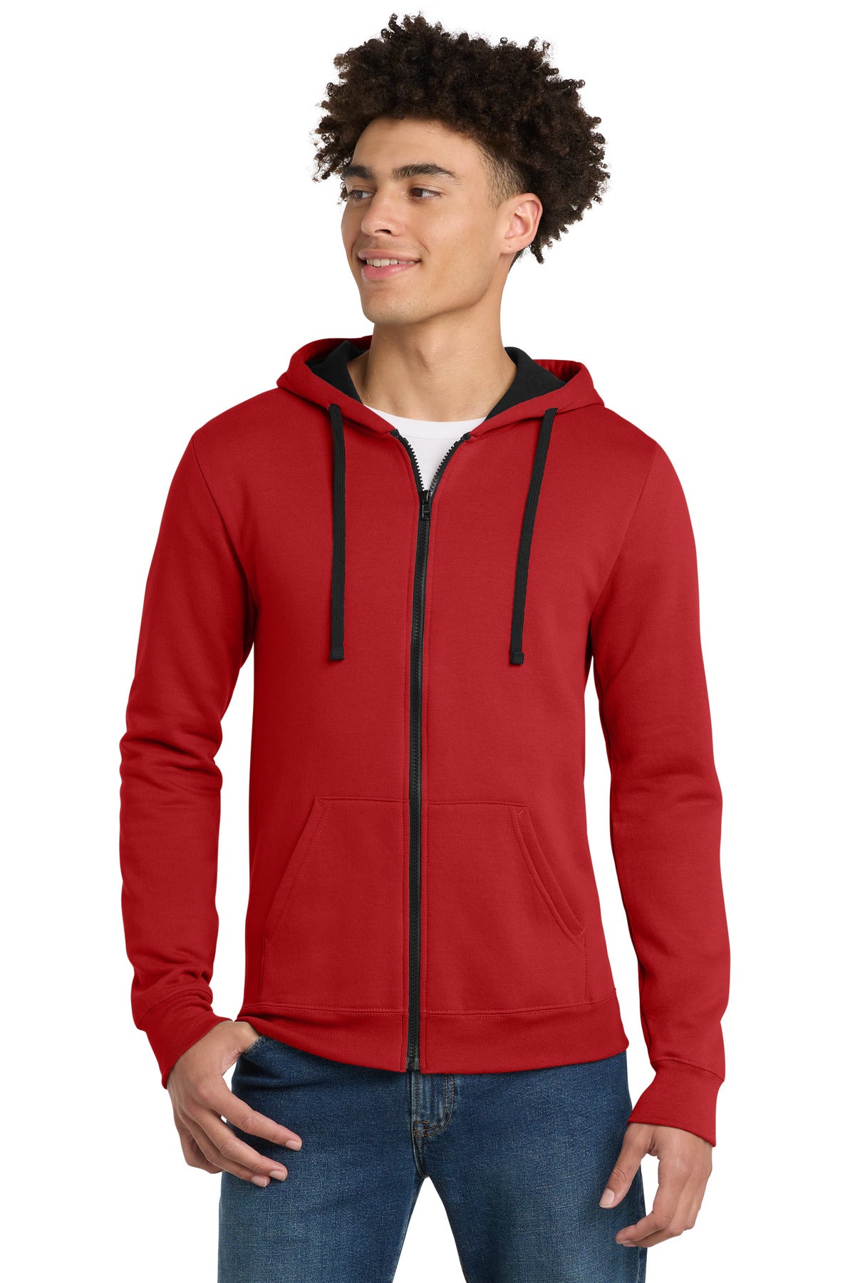 District ® The Concert Fleece ® Full-Zip Hoodie - New Red - XS