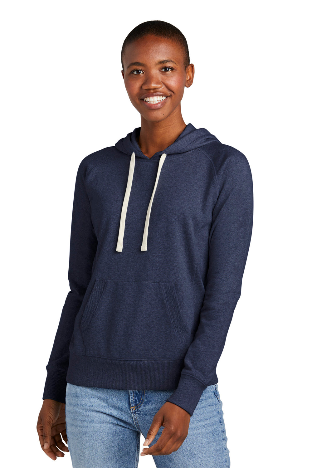 District® Women’s Re-Fleece™ Hoodie - Heathered Navy - XS