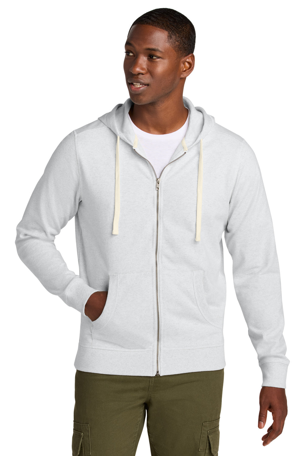 District® Re-Fleece™ Full-Zip Hoodie - Ash - 2XL