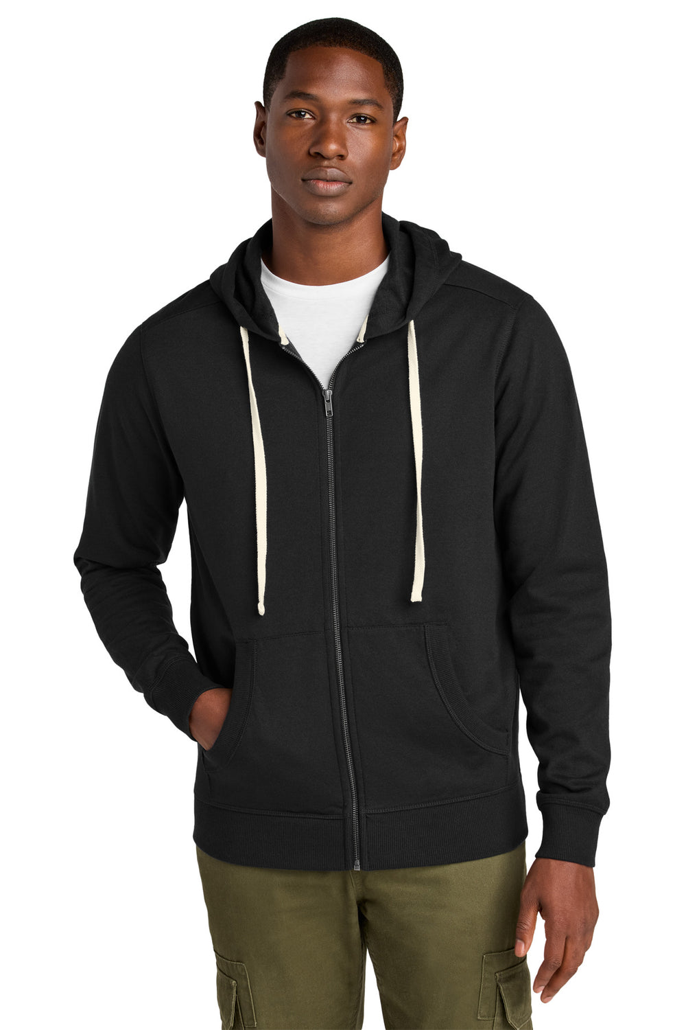District® Re-Fleece™ Full-Zip Hoodie - Black - XS