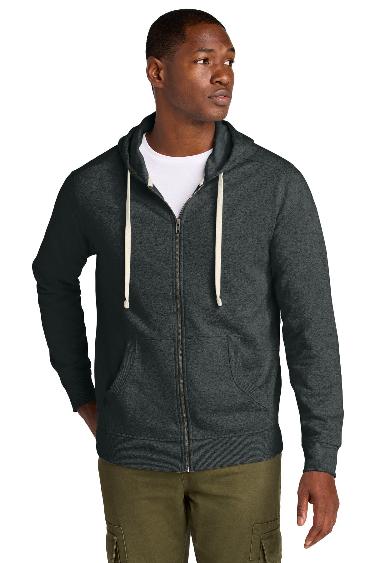 District® Re-Fleece™ Full-Zip Hoodie - Charcoal Heather - XS