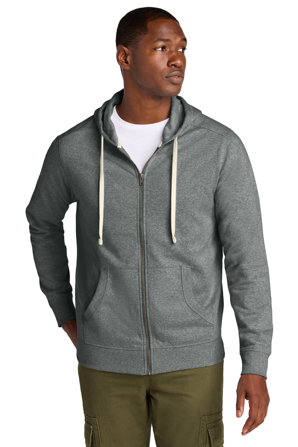 District® Re-Fleece™ Full-Zip Hoodie - Deep Grey Heather - 2XL