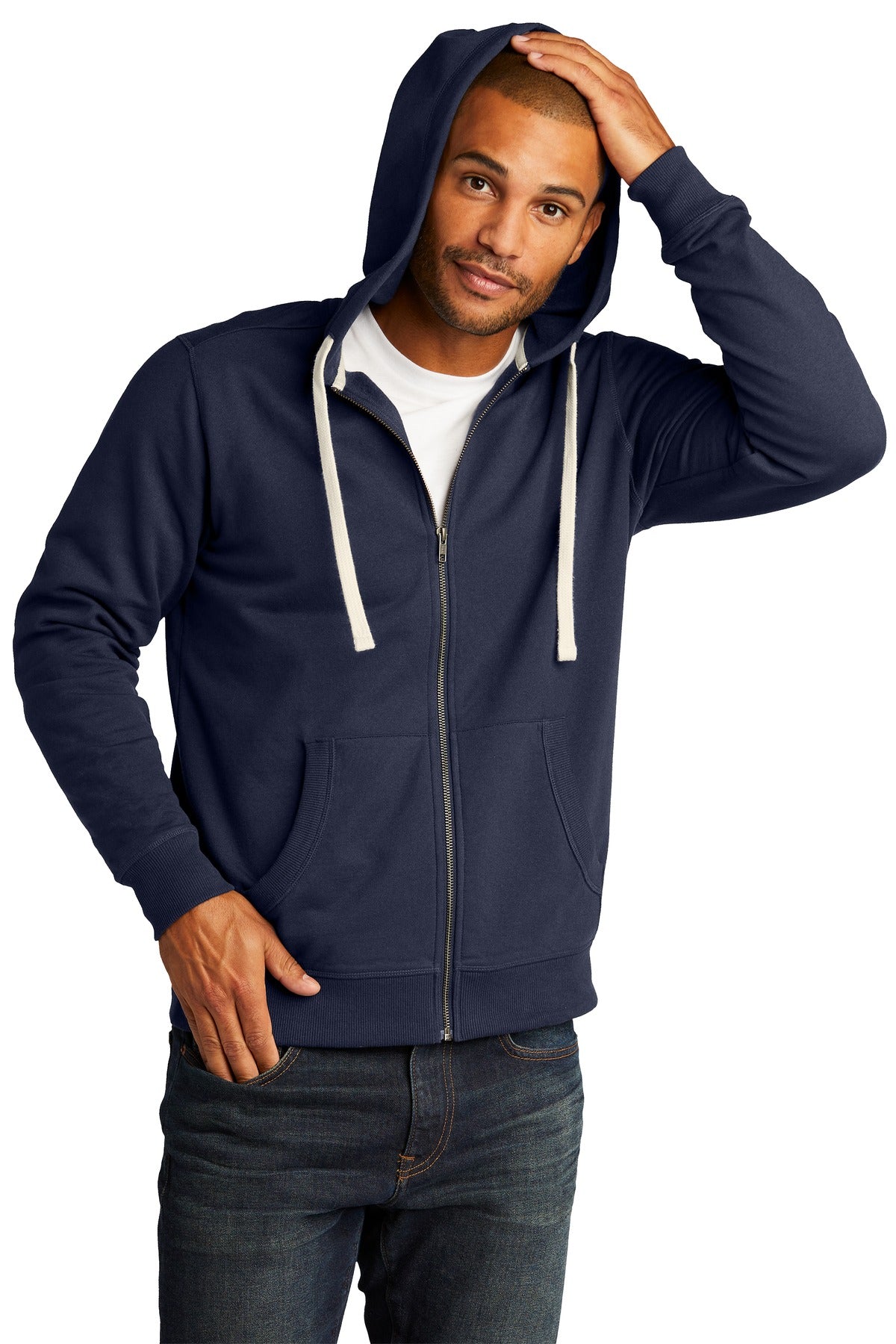 District® Re-Fleece™ Full-Zip Hoodie - True Navy - XS