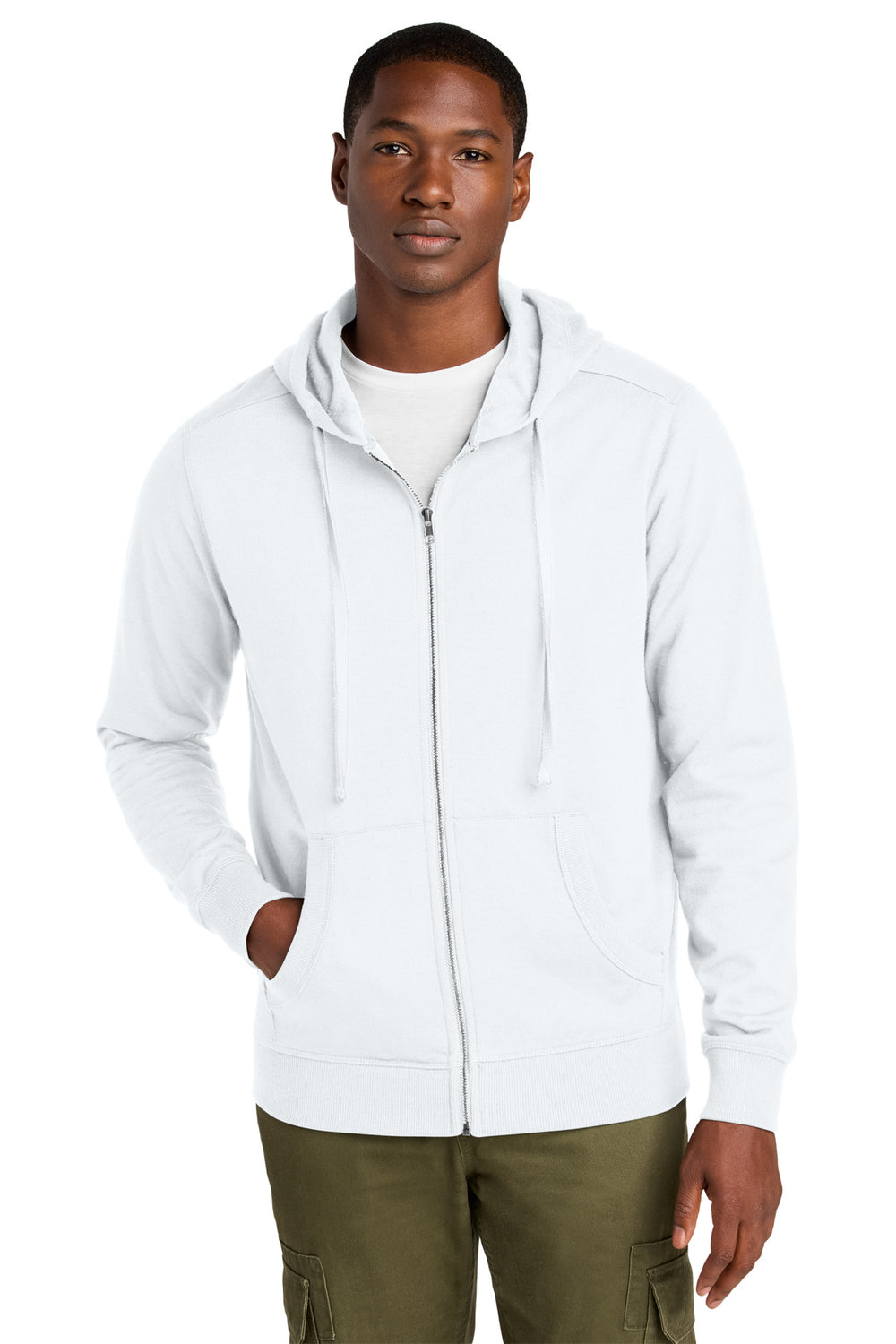 District® Re-Fleece™ Full-Zip Hoodie - White - 2XL