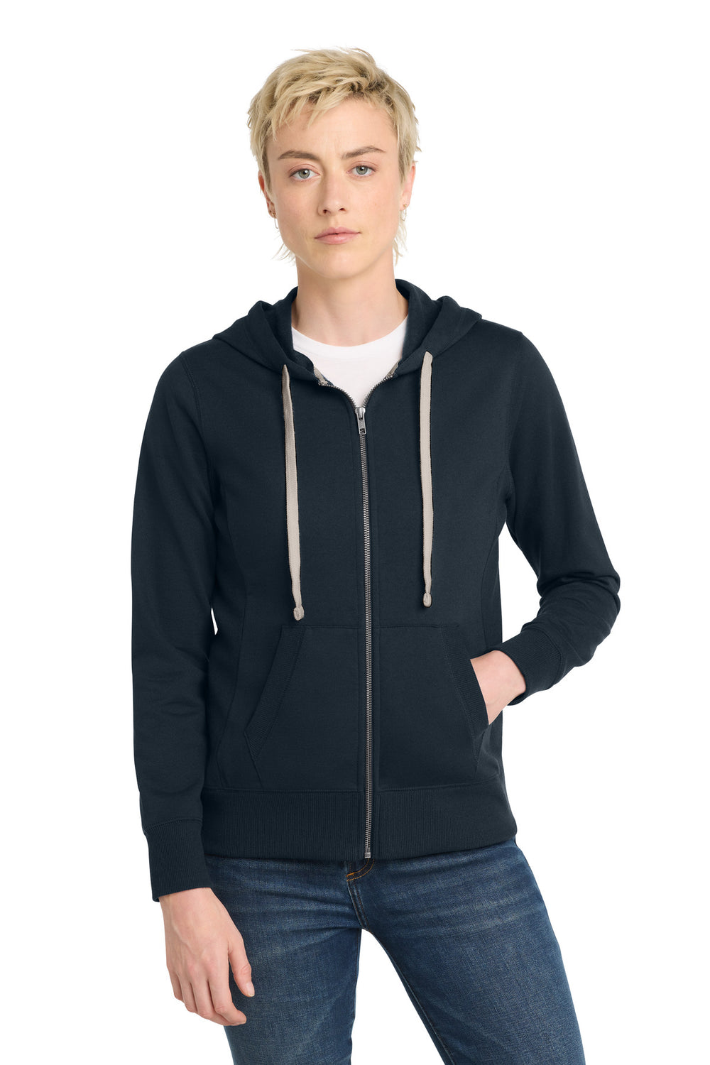 District® Women's Re-Fleece™ Full-Zip Hoodie - True Navy - XS