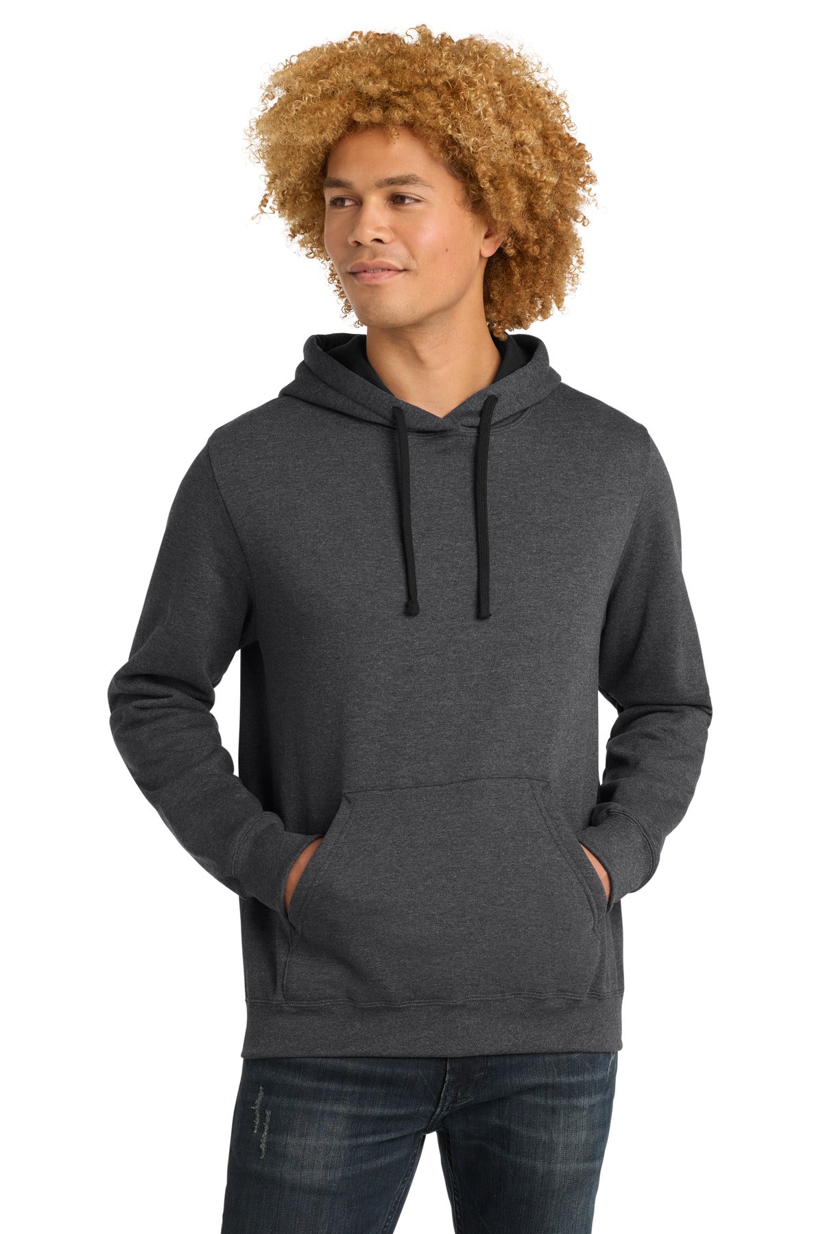 District ® The Concert Fleece ® Hoodie - Heathered Charcoal - XS