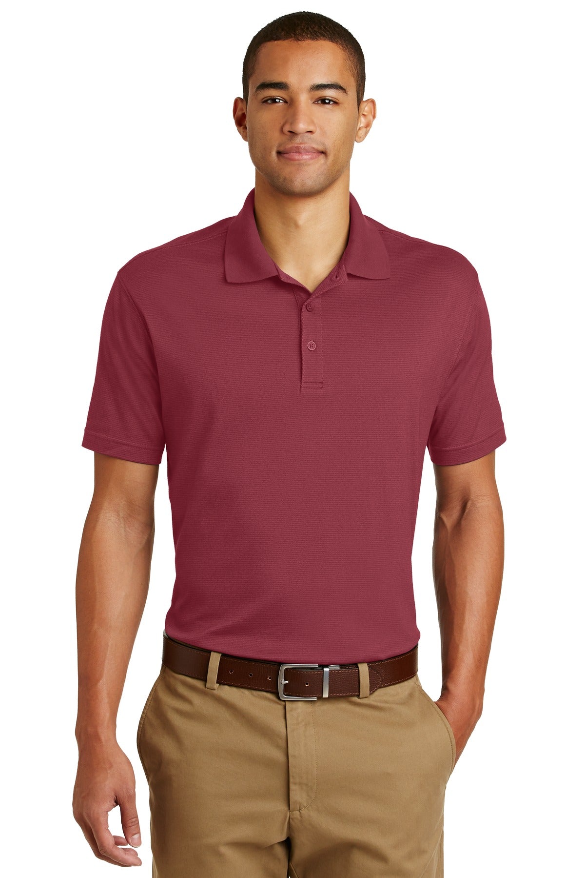 Eddie Bauer® Performance Polo - Red Rhubarb - XS