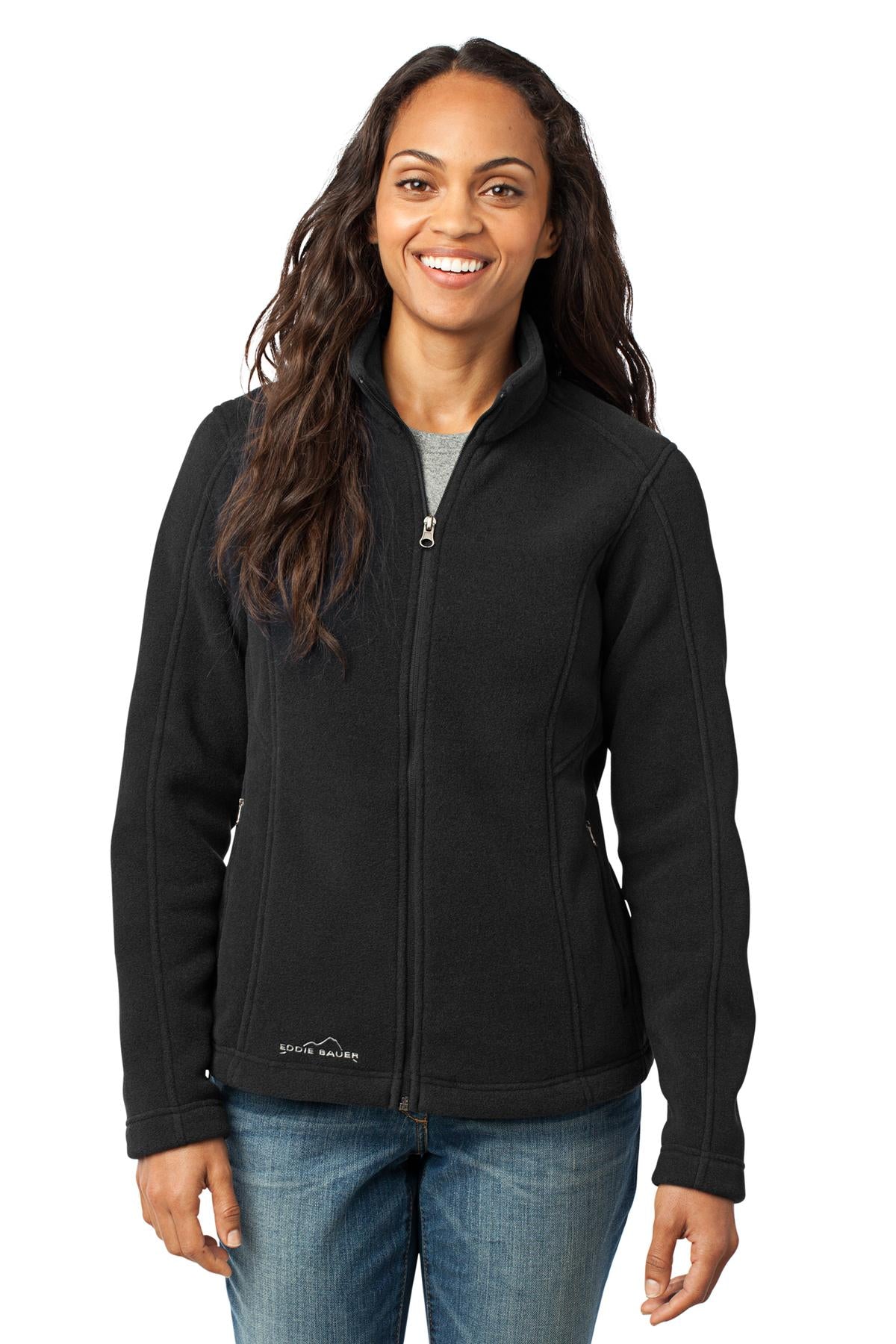 Eddie Bauer® Women's Full-Zip Fleece Jacket - Black - XS