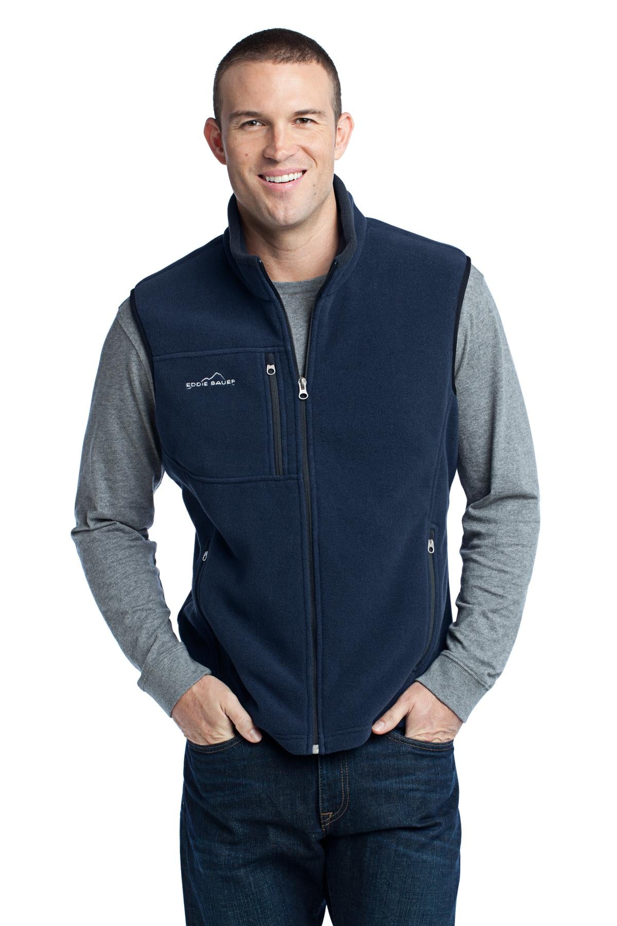 Eddie Bauer® Fleece Vest - River Blue Navy - XS