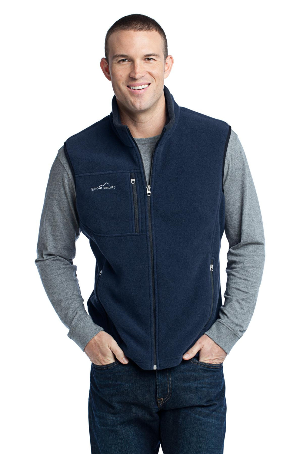 Eddie Bauer® Fleece Vest - River Blue Navy - XS