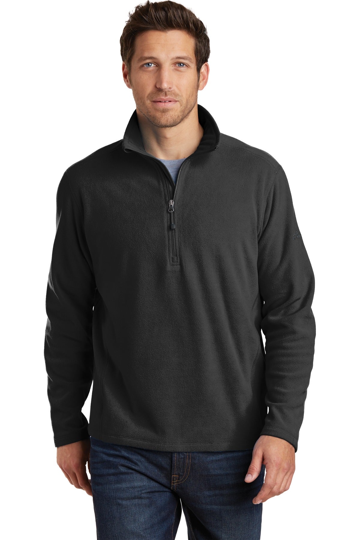 Eddie Bauer®1/2-Zip Microfleece Jacket - Black - XS