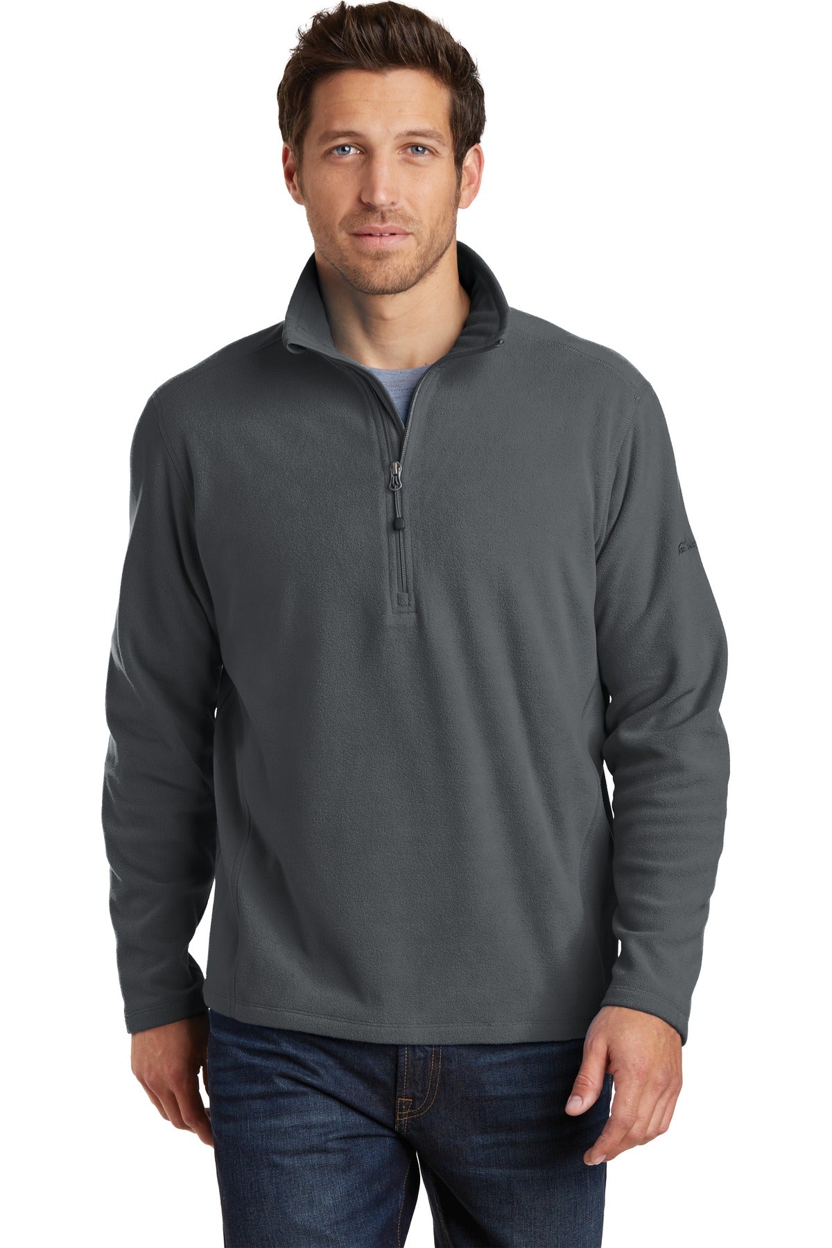 Eddie Bauer®1/2-Zip Microfleece Jacket - Grey Steel - XS