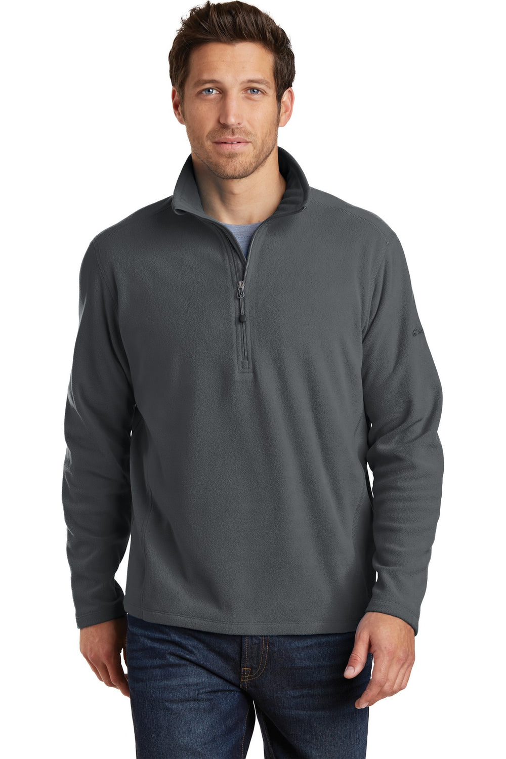 Eddie Bauer®1/2-Zip Microfleece Jacket - Grey Steel - XS